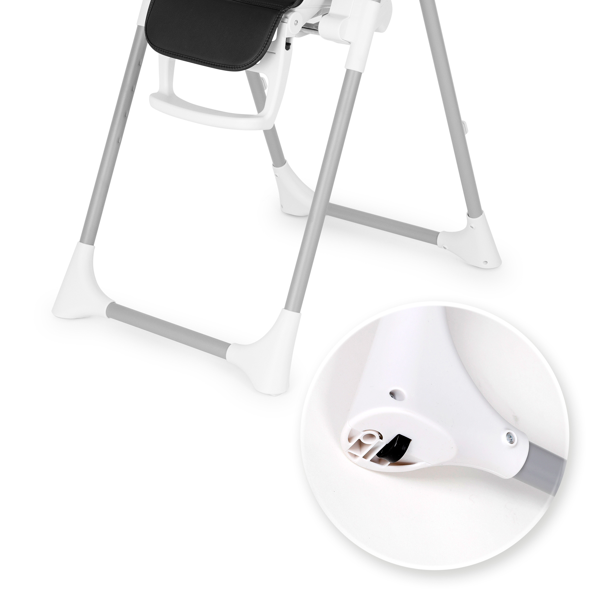 Kinderhochstuhl TANELI Babystuhl Verstellbar Klappbar inkl. Spielebogen Schwarz Kinderhochstuhl TANELI Babystuhl Verstellbar Klappbar inkl. Spielebogen Schwarz