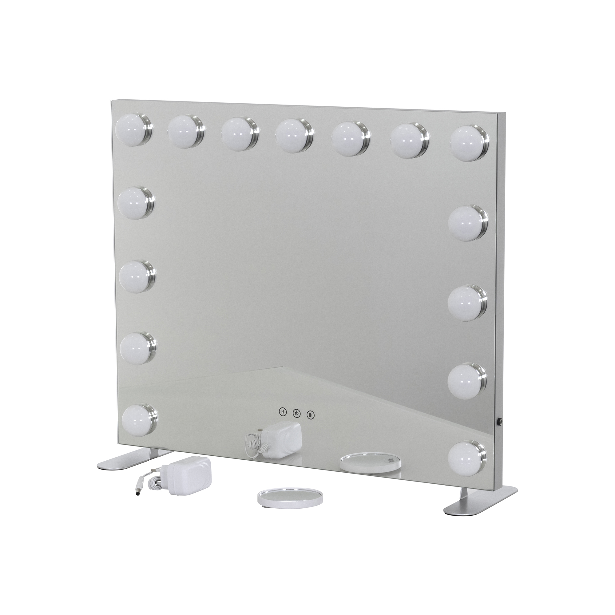 Schminkspiegel Bulb PROP mit 15 dimmbaren LED-Lampen Weiß Schminkspiegel Bulb PROP mit 15 dimmbaren LED-Lampen Weiß