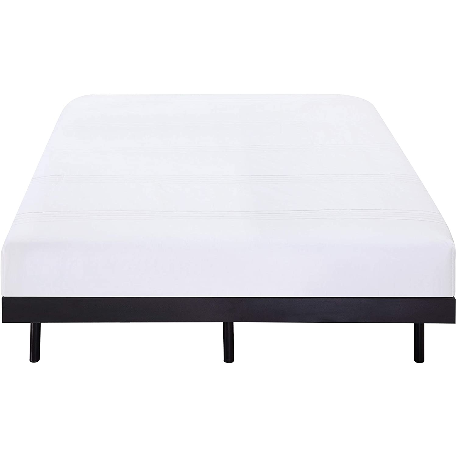 Holz-Rahmenbett - 200x200 cm Schwarz