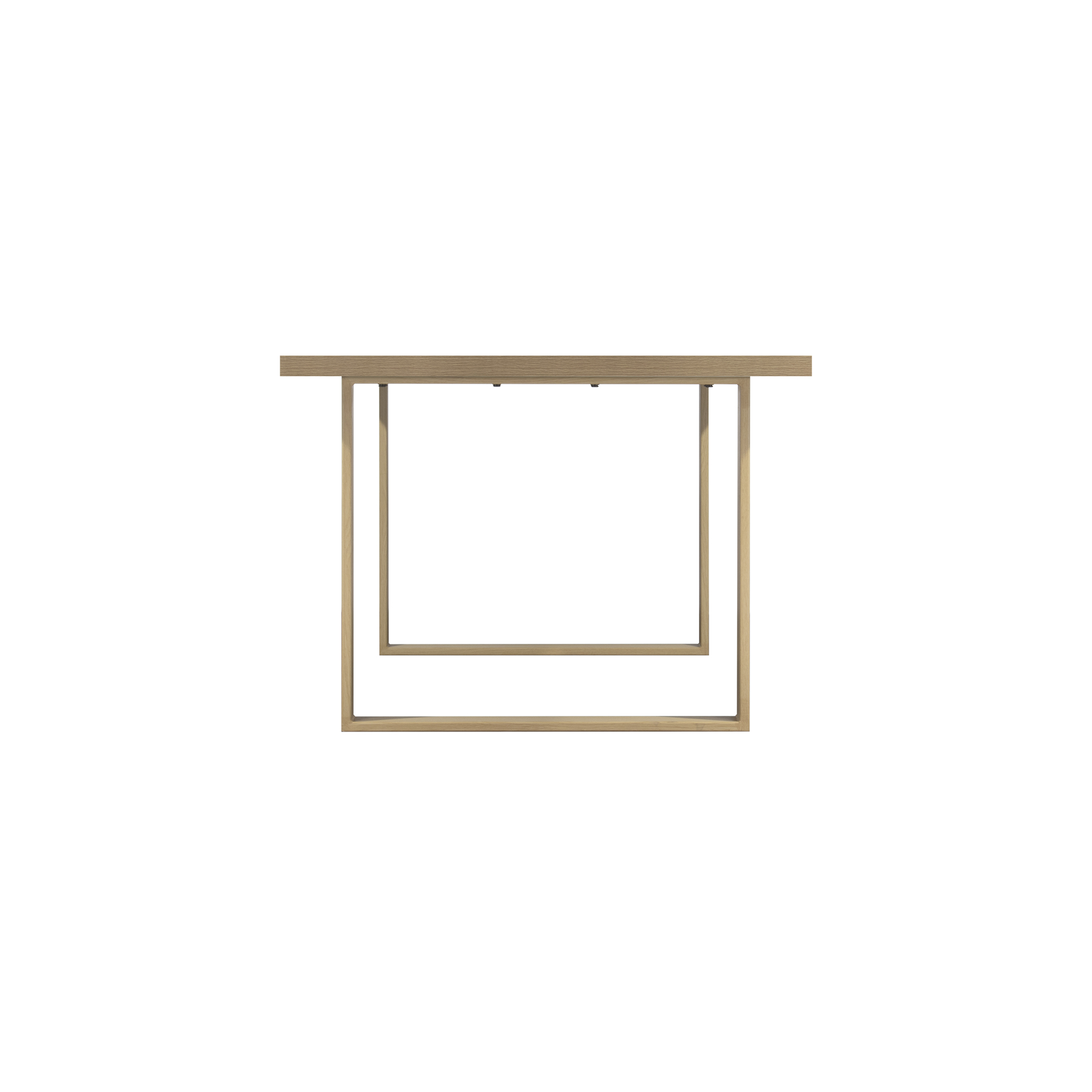 Esszimmertisch MACON Kufentisch Holztisch Esstisch - Eiche + Eiche 140x 80 cm