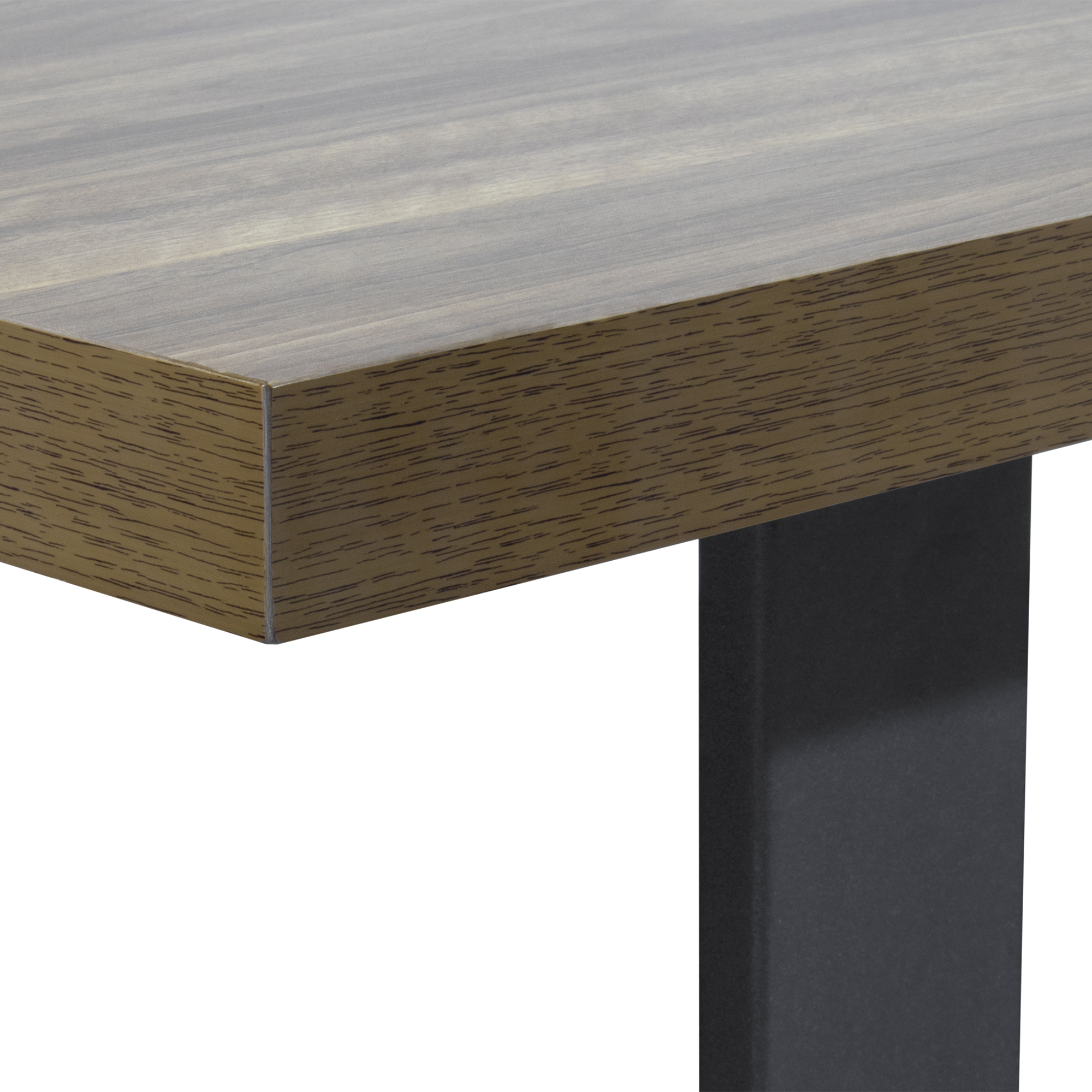 Esszimmertisch MACON Kufentisch Holztisch Esstisch - Nussbaum + Schwarz 140x 80 cm