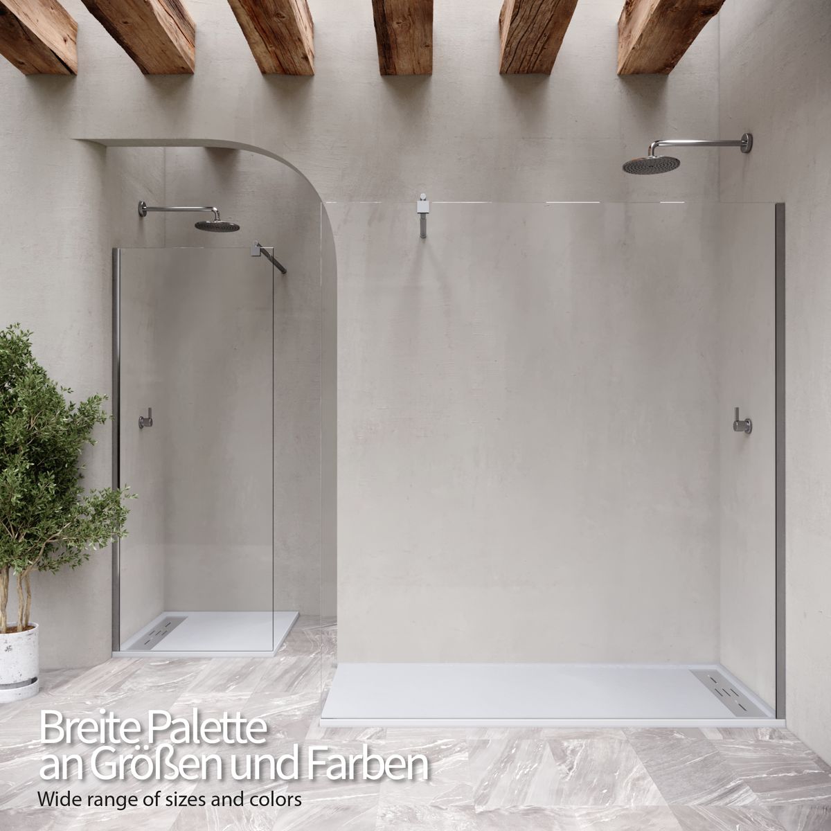 SMC Duschwanne Hiemal in Schieferoptik inkl. Ablaufgarnitur Weiß 100x100 cm SMC Duschwanne Hiemal in Schieferoptik inkl. Ablaufgarnitur Weiß 90x90 cm