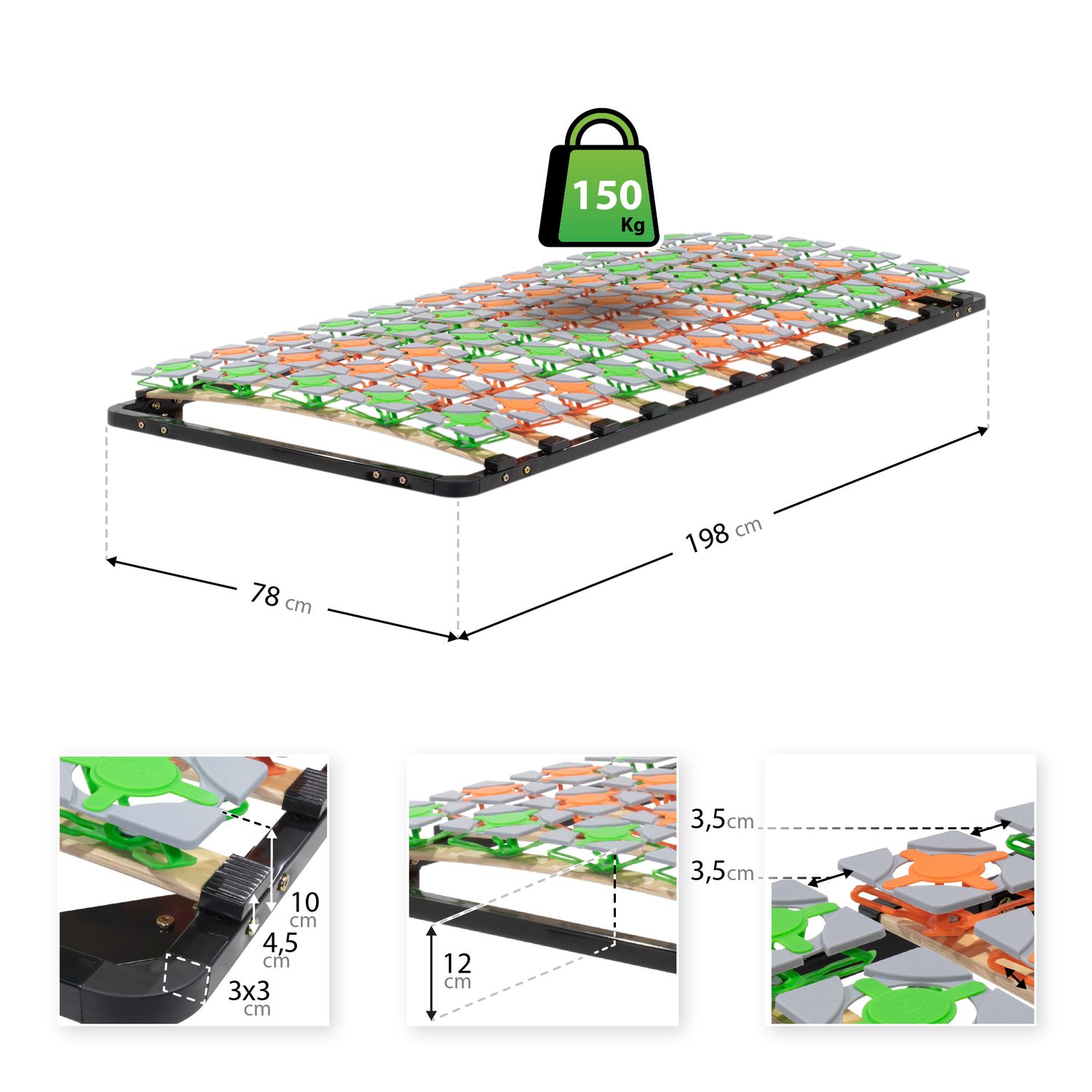 Ergo IF57 - 80x200 cm Ergo IF57 - 80x200 cm