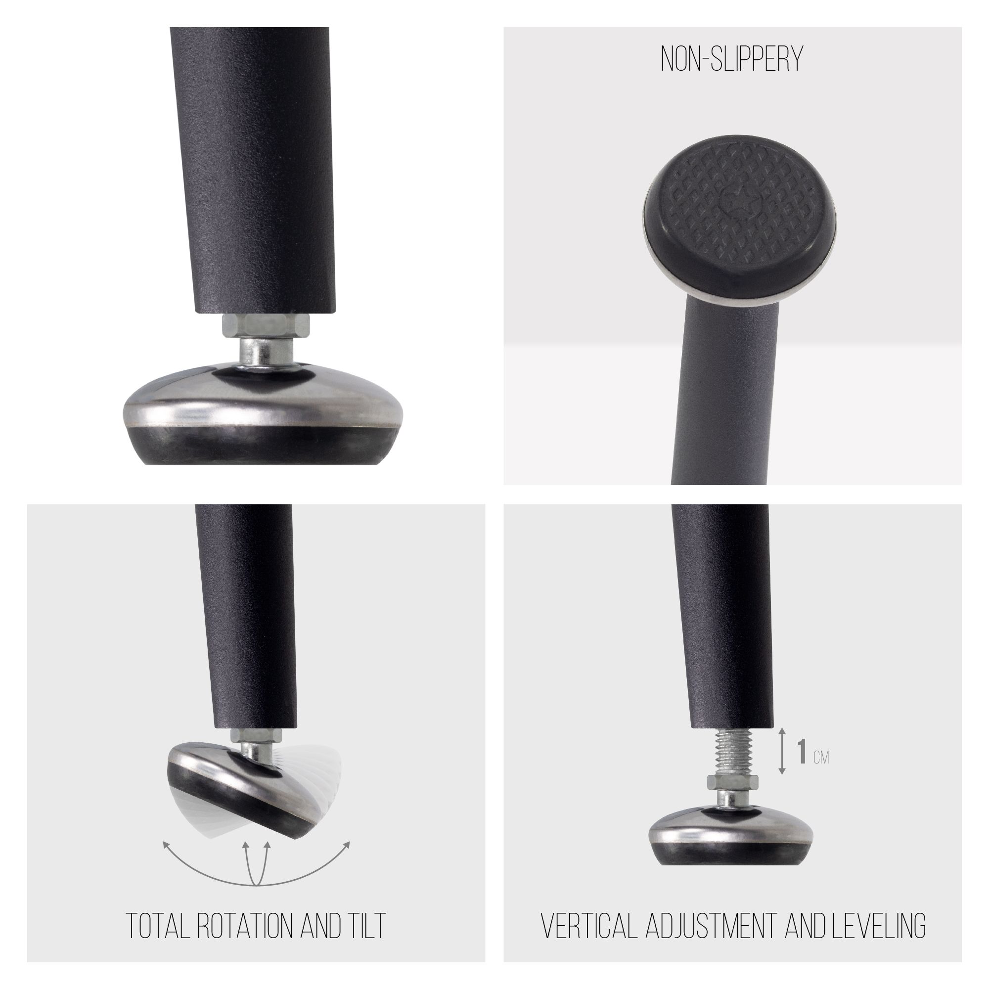 Esszimmer-Tisch BEALE | Tischplatte: Transparentes Glas | Beine: Schwarz Esszimmer-Tisch BEALE | Tischplatte: Weißer Marmor | Beine: Holz 160 cm