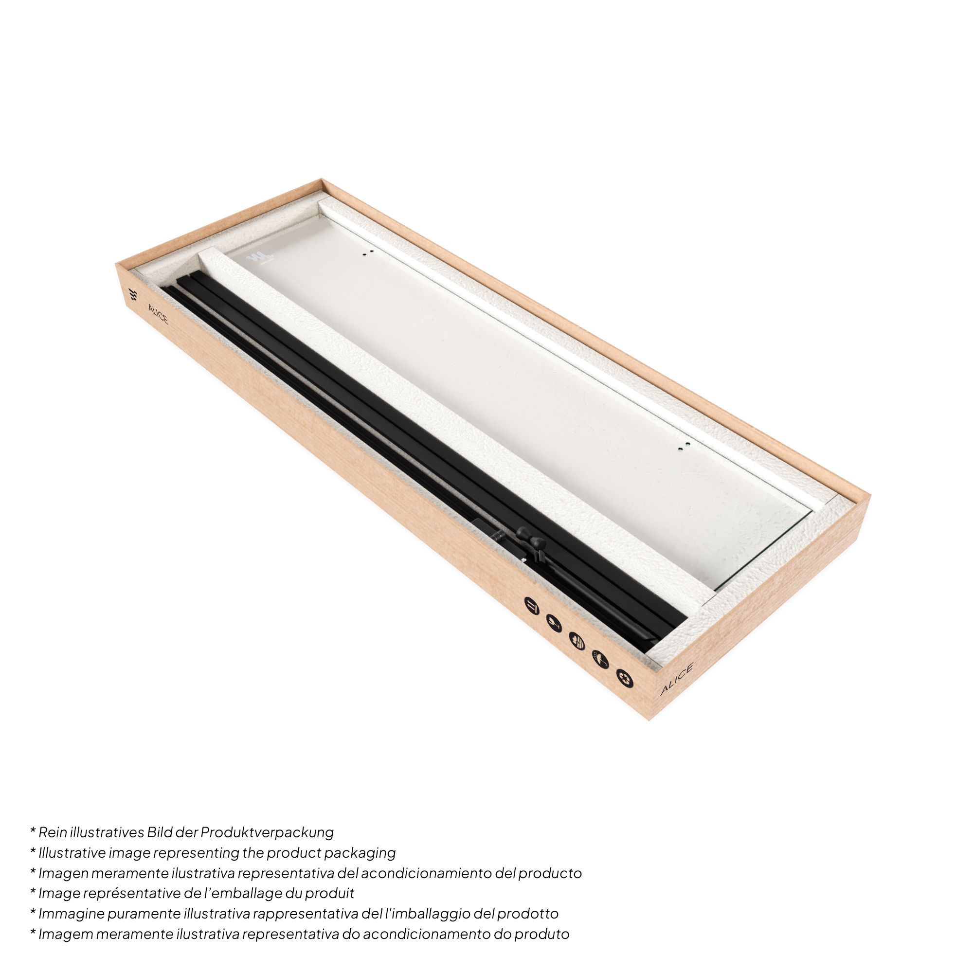 Eckeinstieg Alice BLACK mit Klapptüren aus ESG Sicherheitsglas