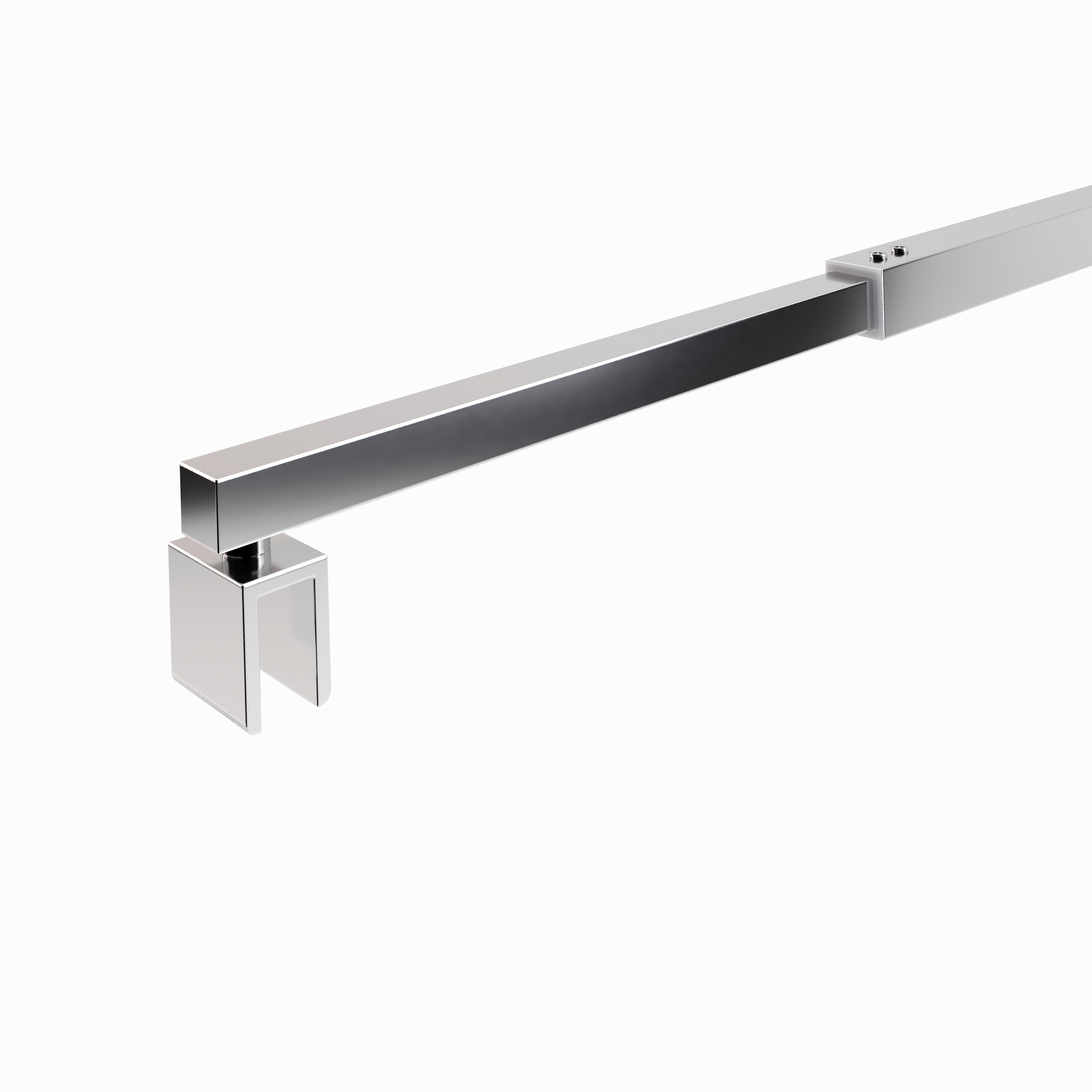 Haltestange für Walk In Duschwände mit Verstellbereich 70-118 cm