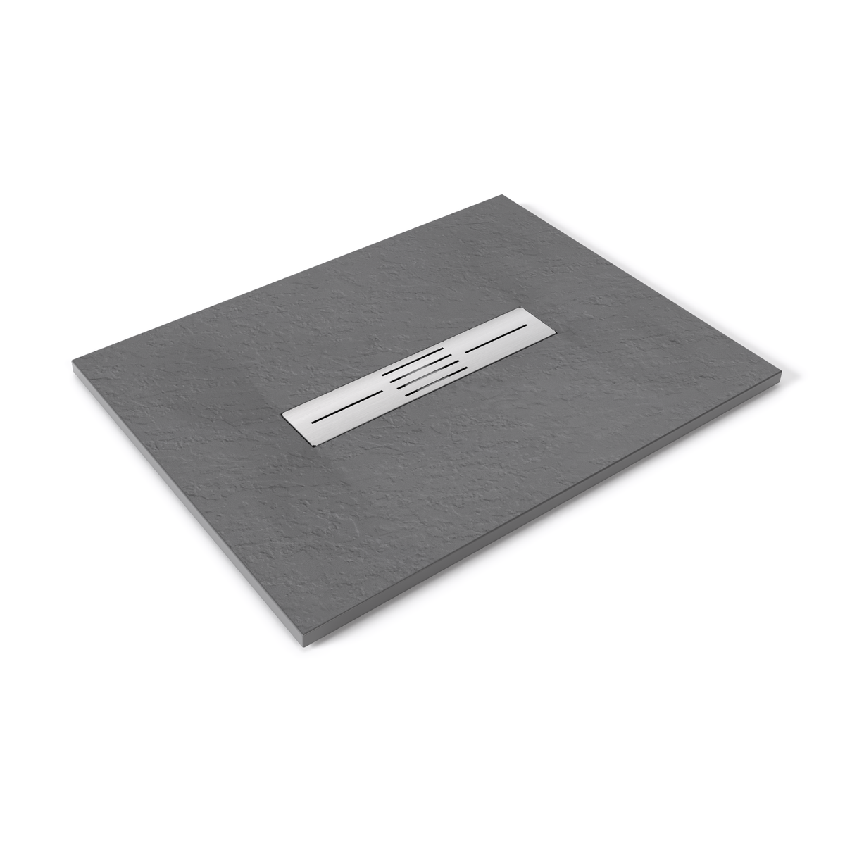 SMC Duschwanne Lumia in Schieferoptik inkl. Ablaufgarnitur Grau SMC Duschwanne Lumia in Schieferoptik inkl. Ablaufgarnitur Grau 90x100 cm