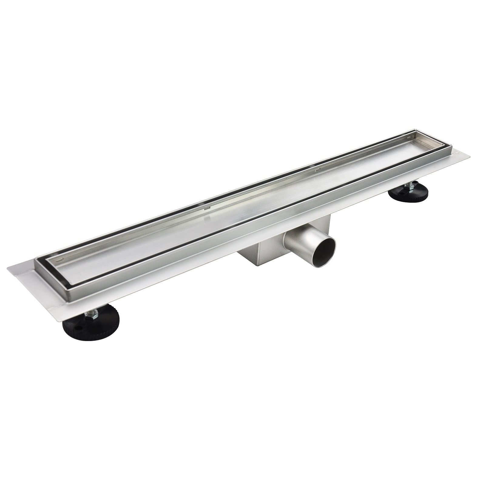 Duschrinne R2 aus Edelstahl für flache Installation, befliesbar