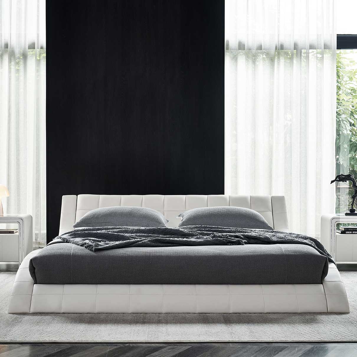 Design Polsterbett Raul in Weiss Design Polsterbett Raul in Weiss