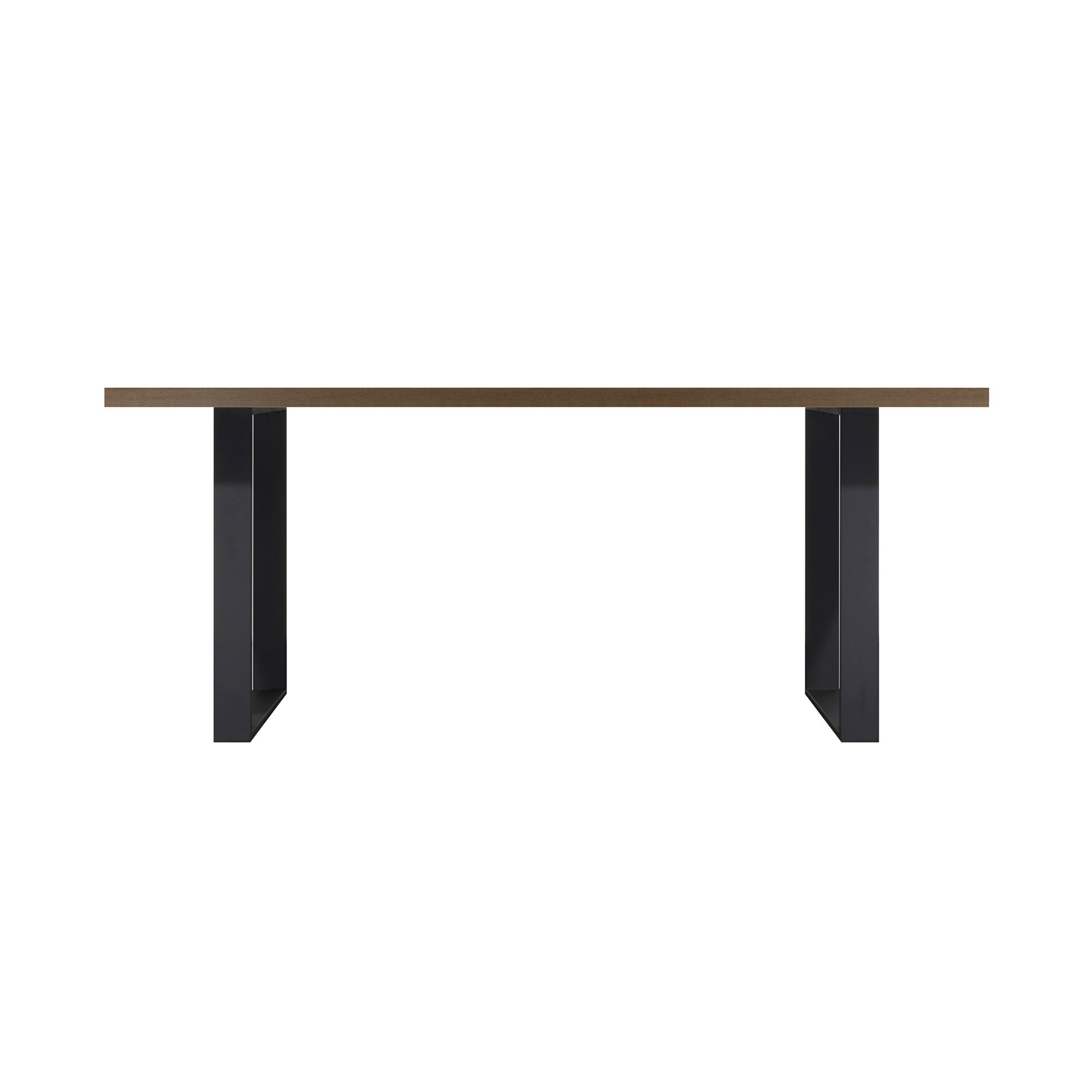 Esszimmertisch MACON Kufentisch Holztisch Esstisch - Nussbaum + Schwarz 140x 80 cm