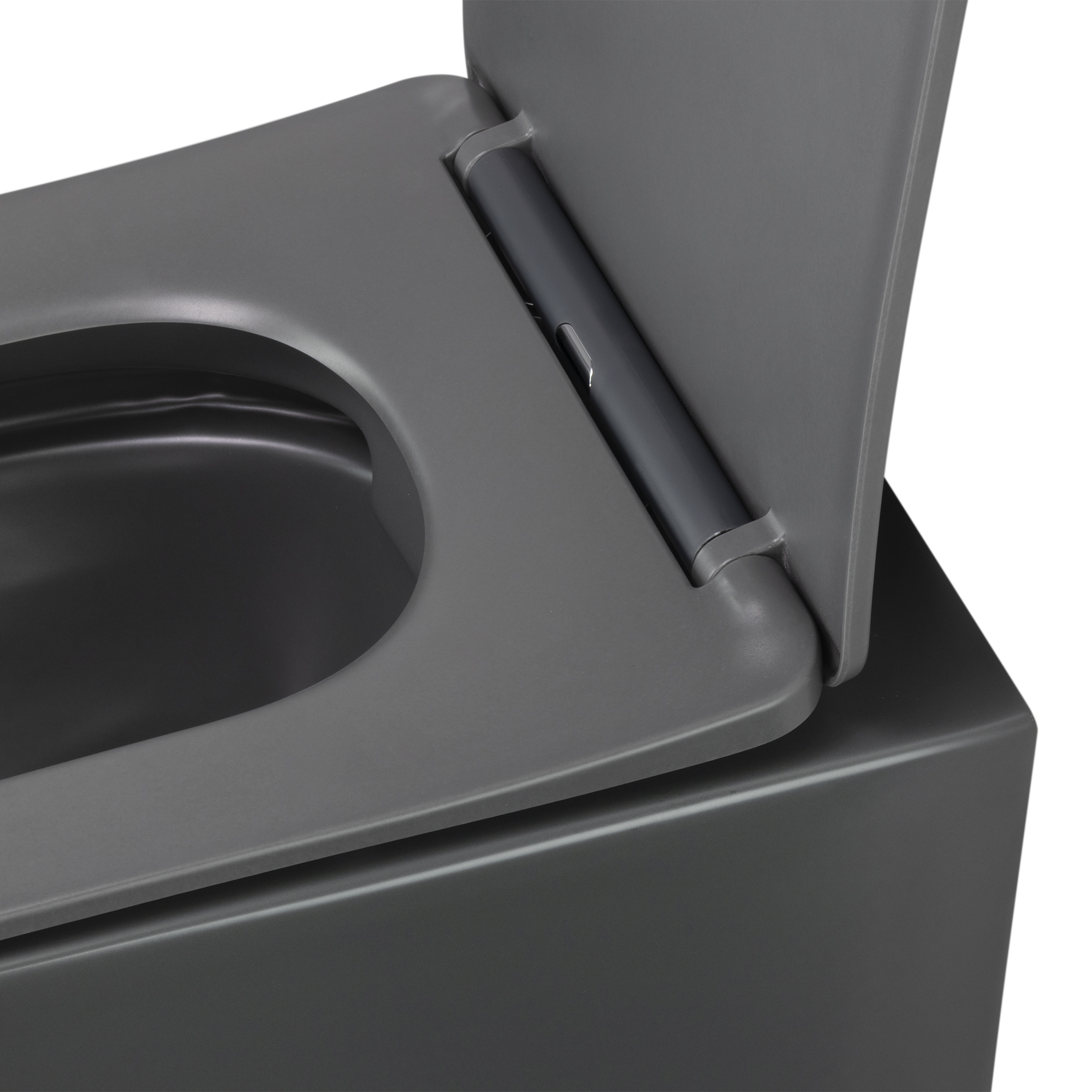 Toilette Hänge WC Spülrandlos inkl. WC Sitz mit Absenkautomatik SOFTCLOSE Cube Grau Toilette Hänge WC Spülrandlos inkl. WC Sitz mit Absenkautomatik SOFTCLOSE Cube Grau