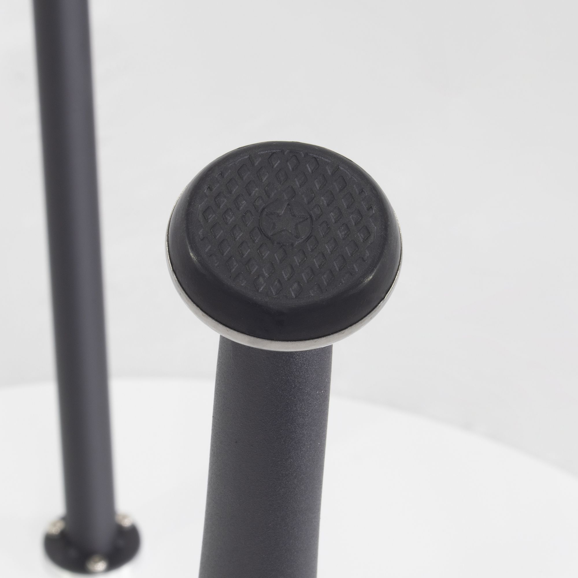 Esszimmer-Tisch CORIN | Tischplatte: Schwarzer Marmor | Beine: Schwarz 80 cm