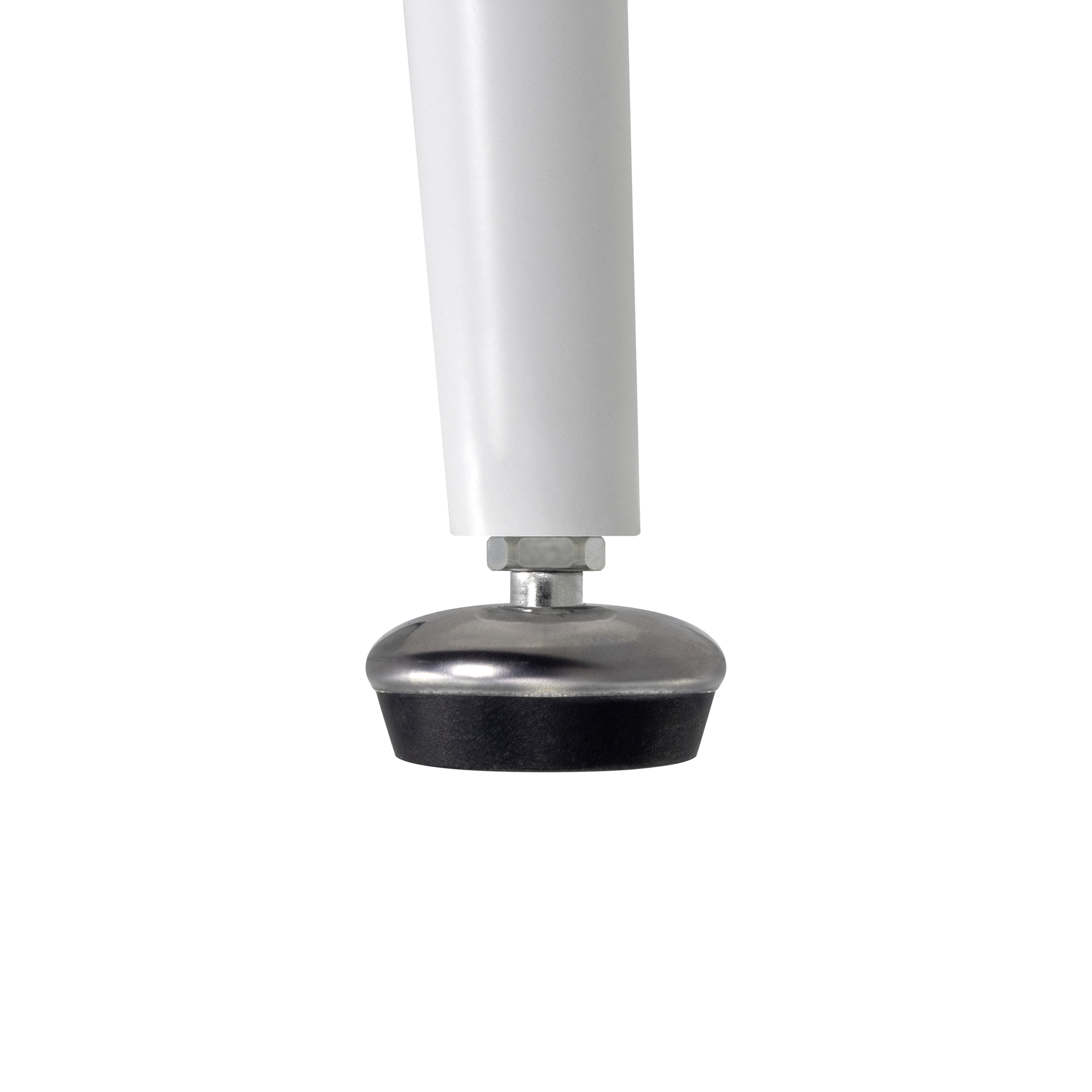 Esszimmer-Tisch CORIN | Tischplatte: Holz in Weiß | Beine: Weiß 80 cm