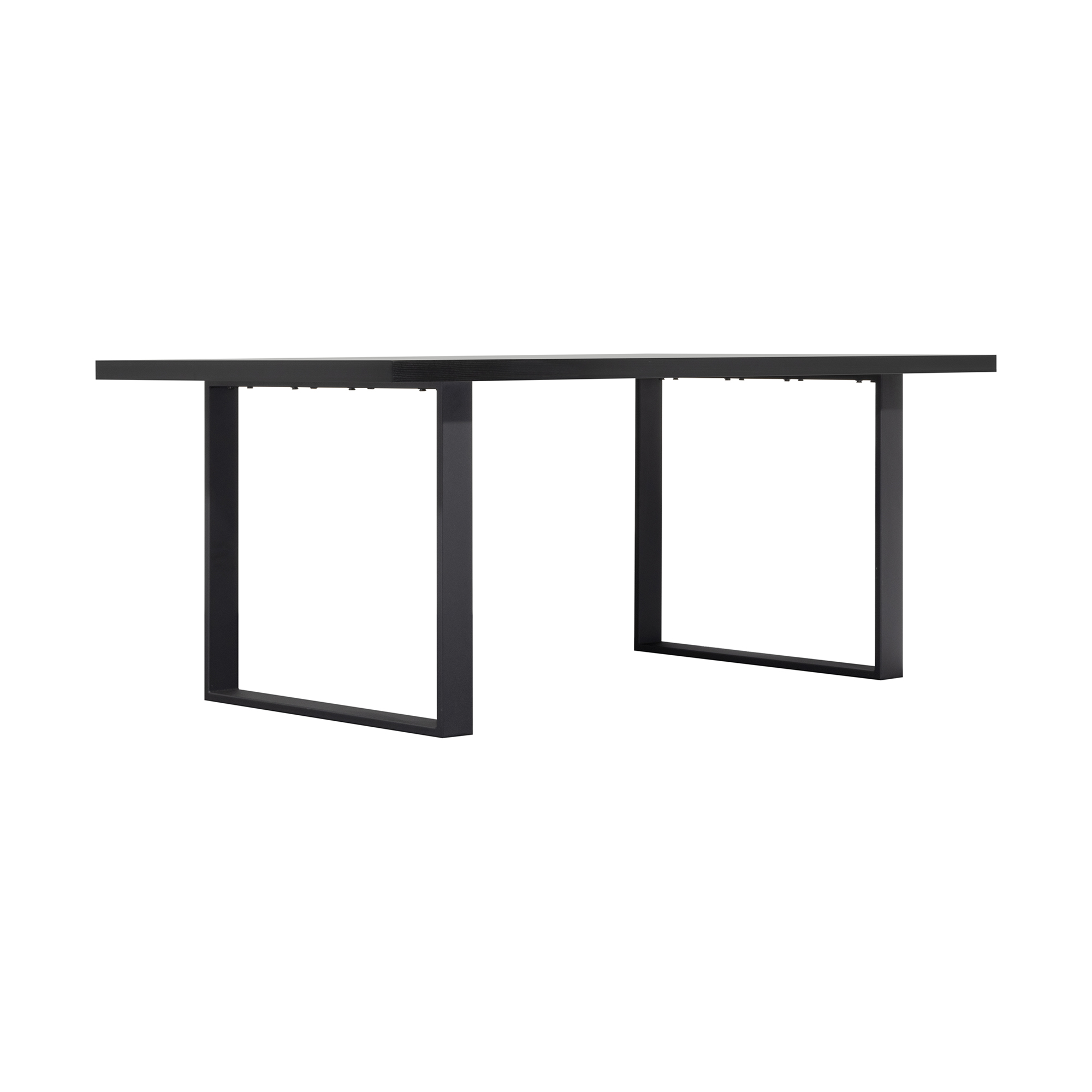 Esszimmertisch MACON Kufentisch Holztisch Esstisch - Schwarz + Industrial 140x 80 cm