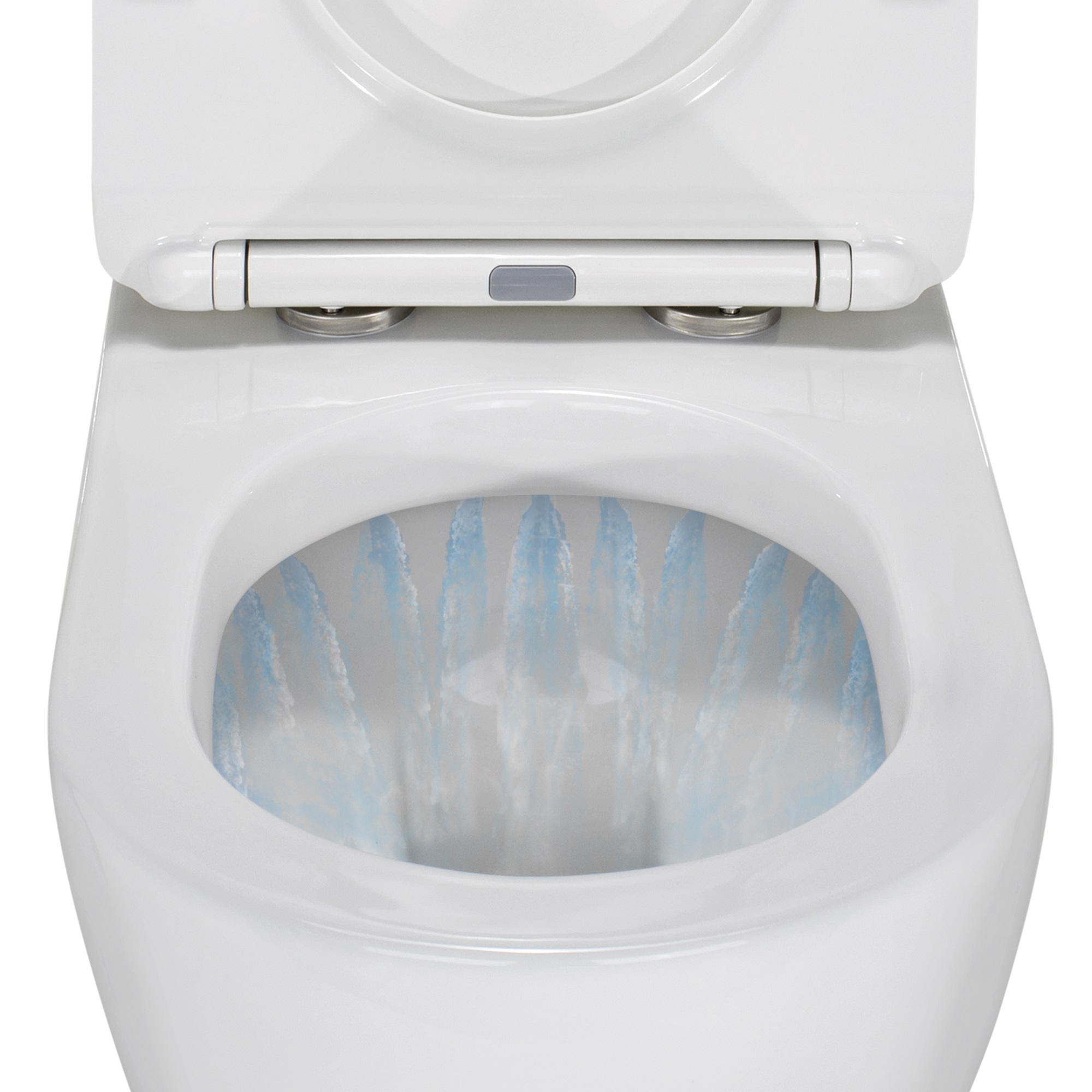 Toilette Hänge WC inkl. WC Sitz mit Absenkautomatik SOFTCLOSE + abnehmbar Carapelle M