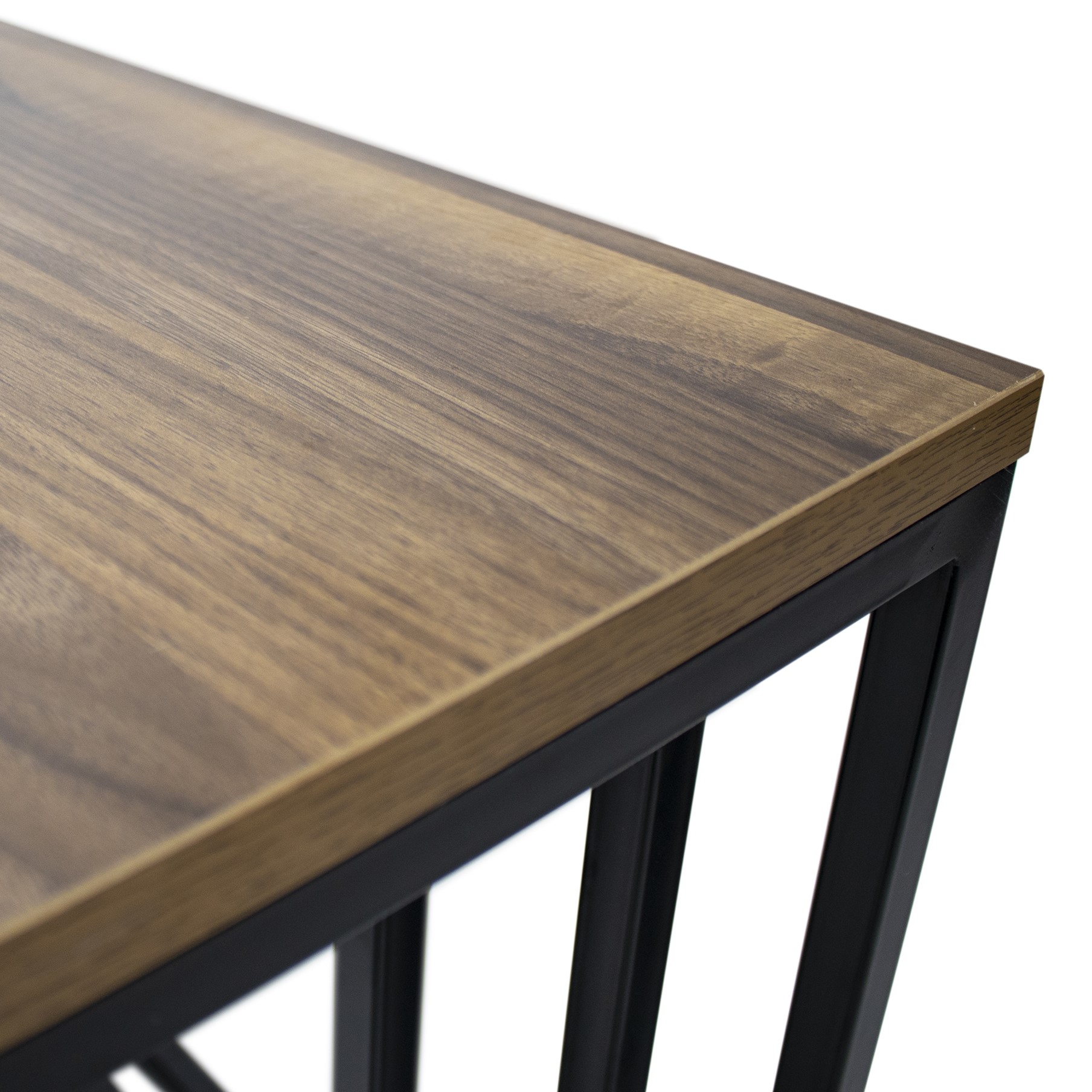 Couchtisch MINGUS Beistelltisch aus Melamin/Metall 3er Set