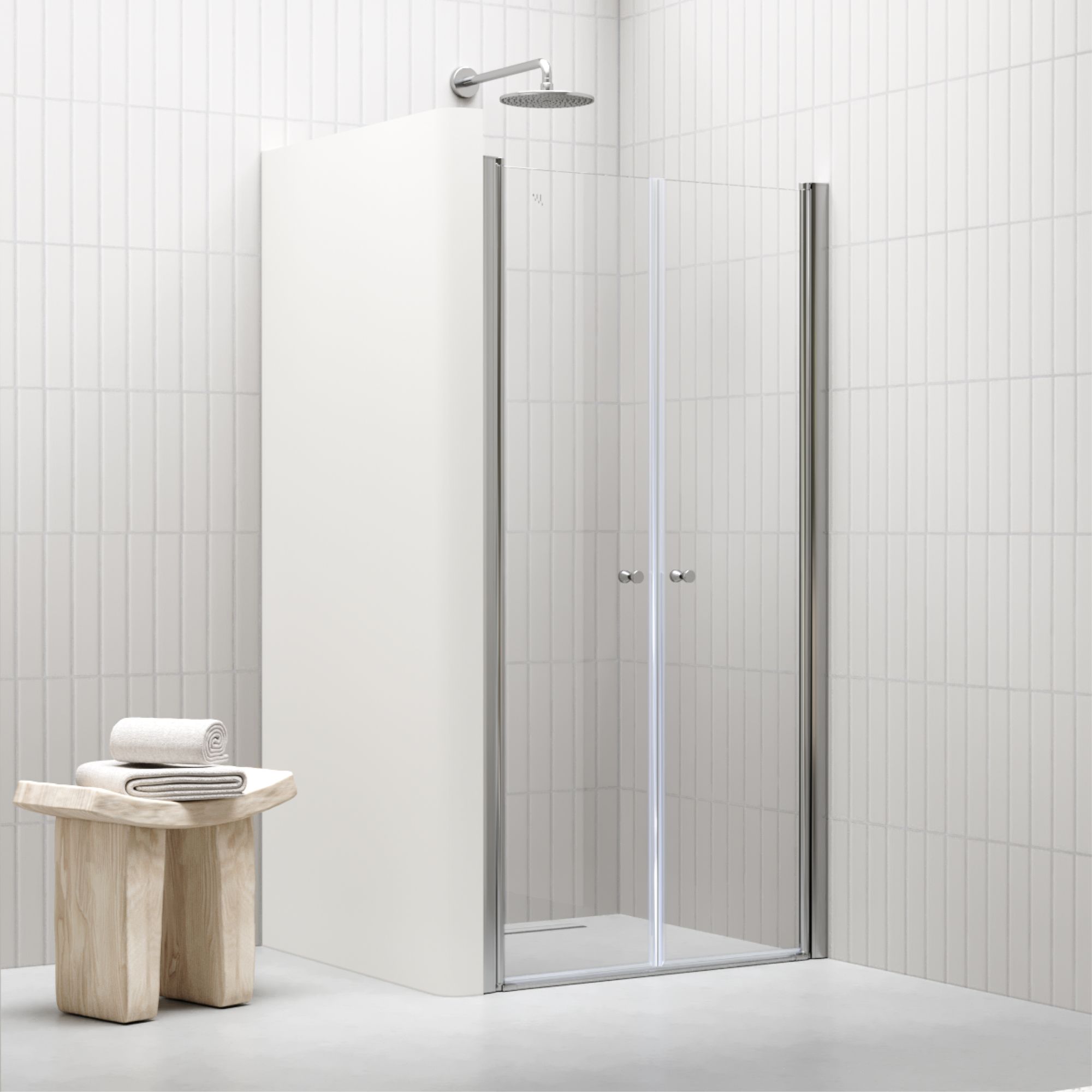 Duschtür Lima mit Pendeltüren 68-140 cm aus ESG Sicherheitsglas