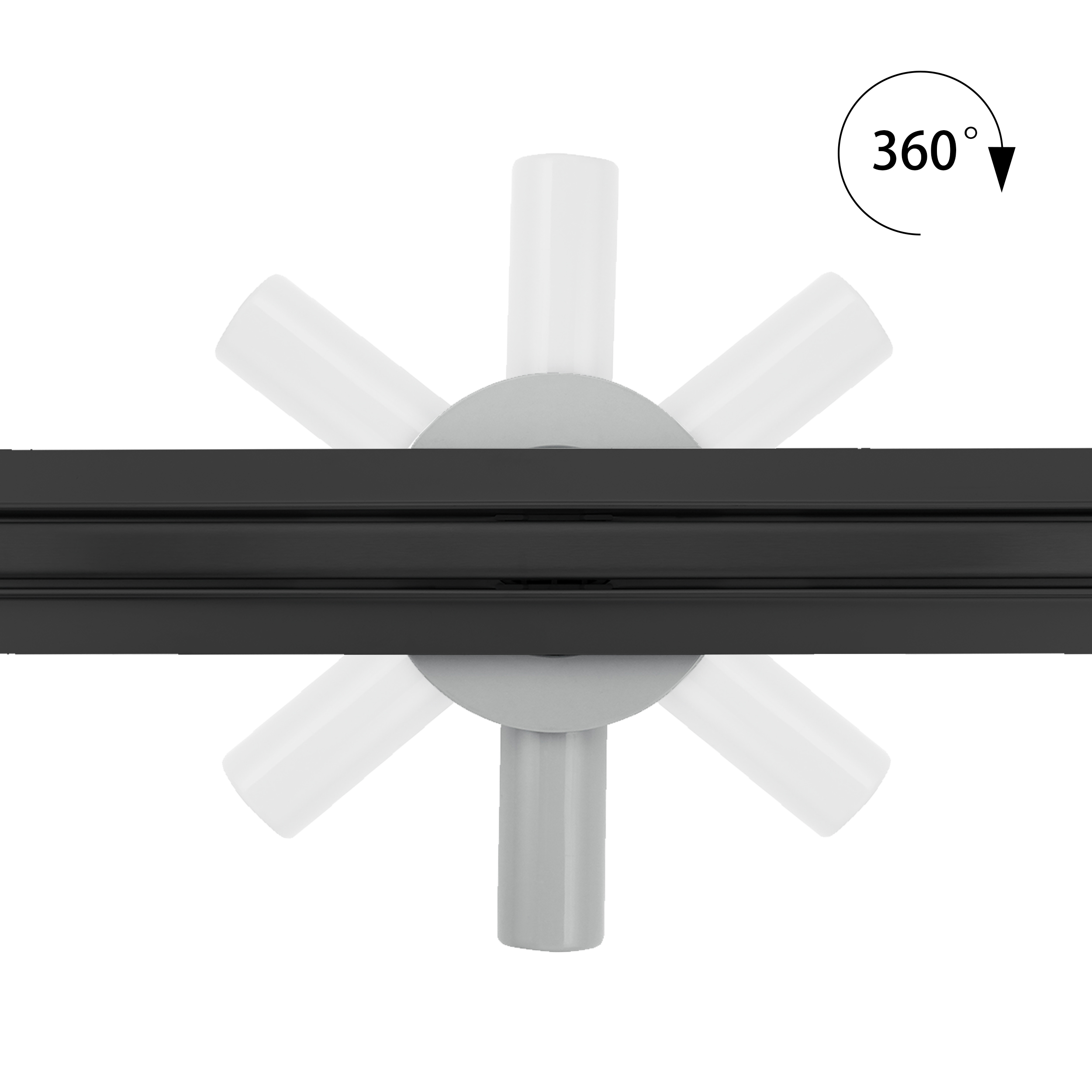 Duschrinne aus Edelstahl sehr flach - Siphon 360 Grad beweglich - Randablauf SLIM Schwarz B12 90 cm