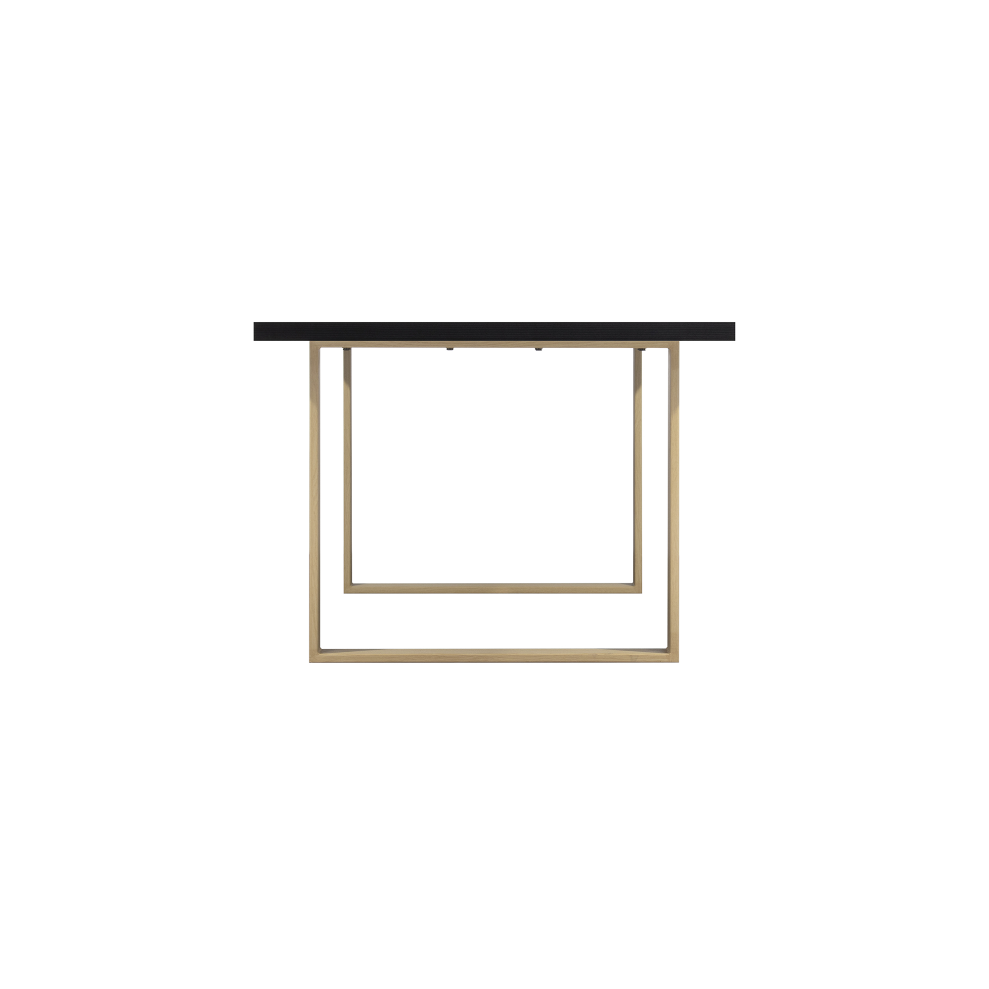 Esszimmertisch MACON Kufentisch Holztisch Esstisch Schwarz + Eiche 140x 80 cm