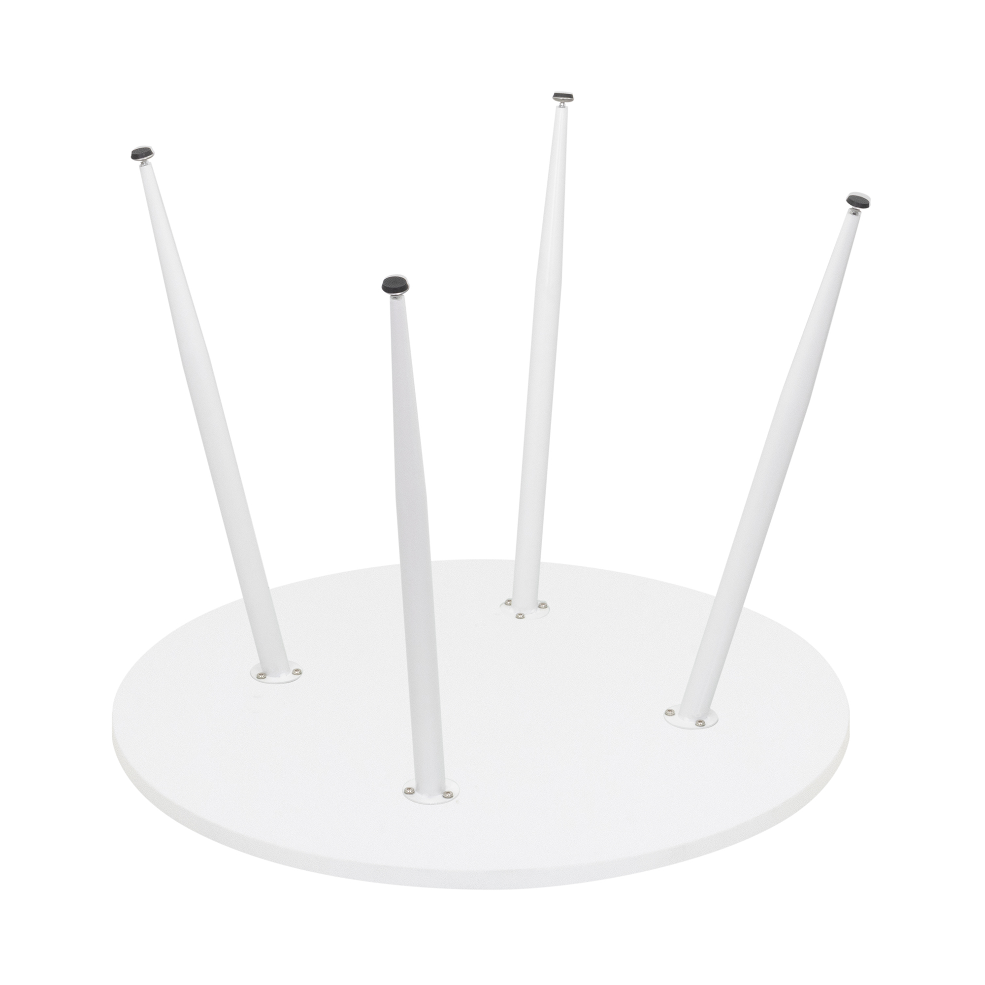 Esszimmer-Tisch CORIN | Tischplatte: Holz in Weiß | Beine: Weiß Esszimmer-Tisch CORIN | Tischplatte: Holz in Weiß | Beine: Weiß 80 cm