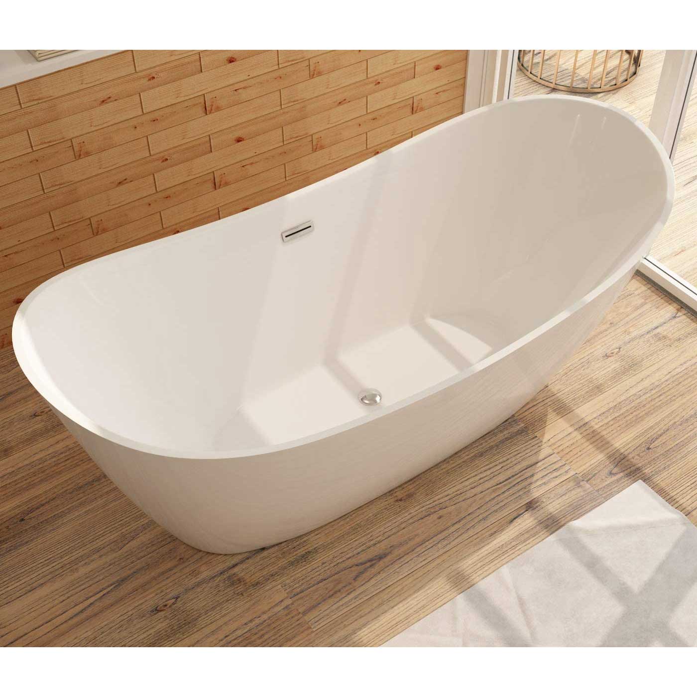 Freistehende Badewanne ALMERE aus Acryl - 2 Größen