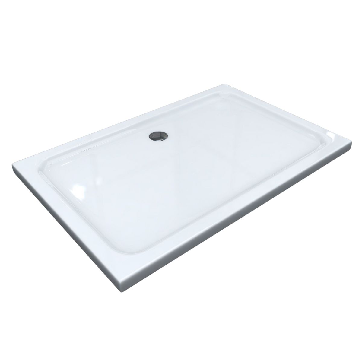 Duschwanne Shimmer aus Sanitäracryl inkl. Ablaufgarnitur - Weiß Duschwanne Shimmer aus Sanitäracryl inkl. Ablaufgarnitur - Weiß