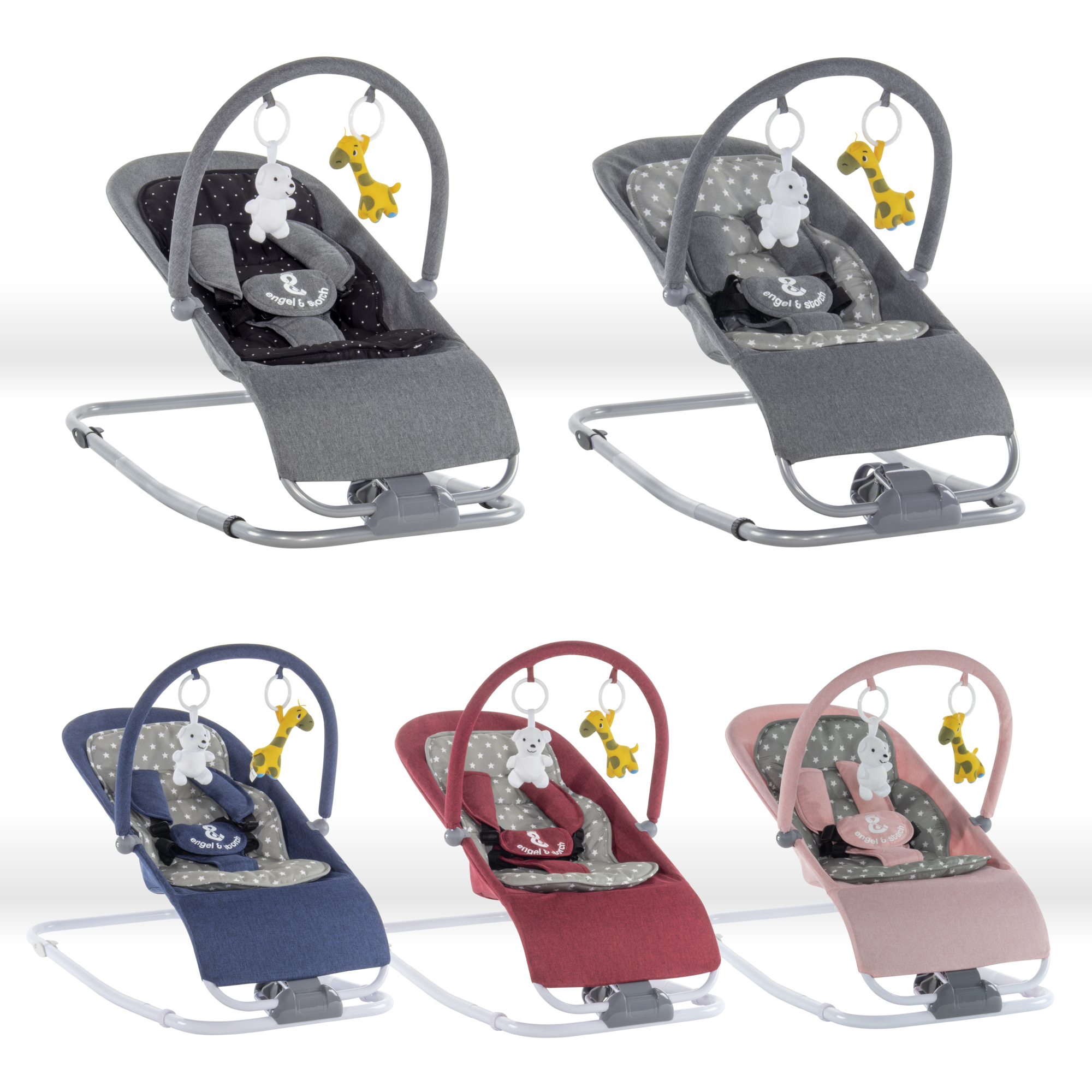 VIENO Baby bouncer with removable cover and play arch VIENO Baby bouncer with removable cover and play arch