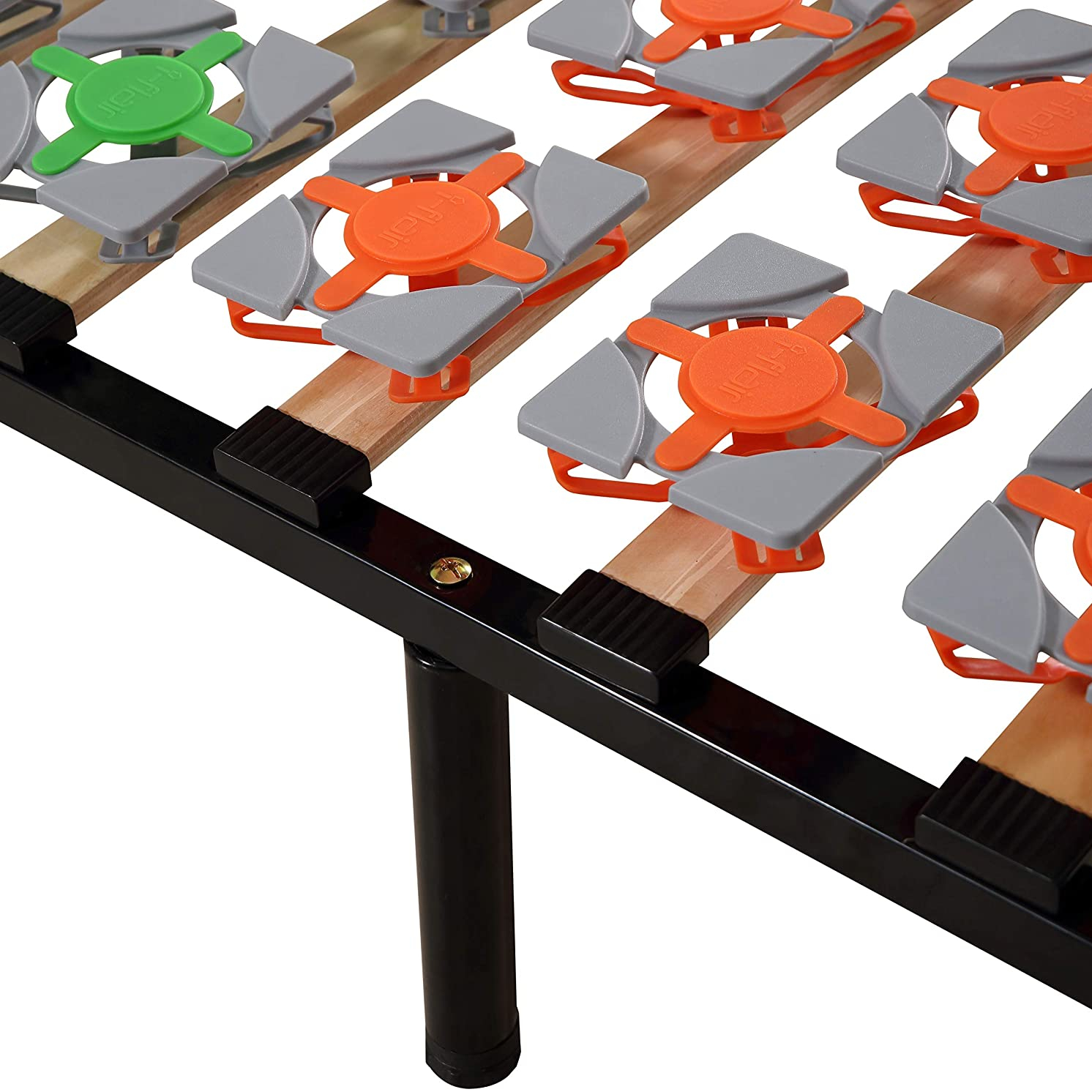 Ergo IF57 Gästebett auf Füßen mit Tellerfedern - für alle Matratzen geeignet FLOWER 140x200 8F - IF57