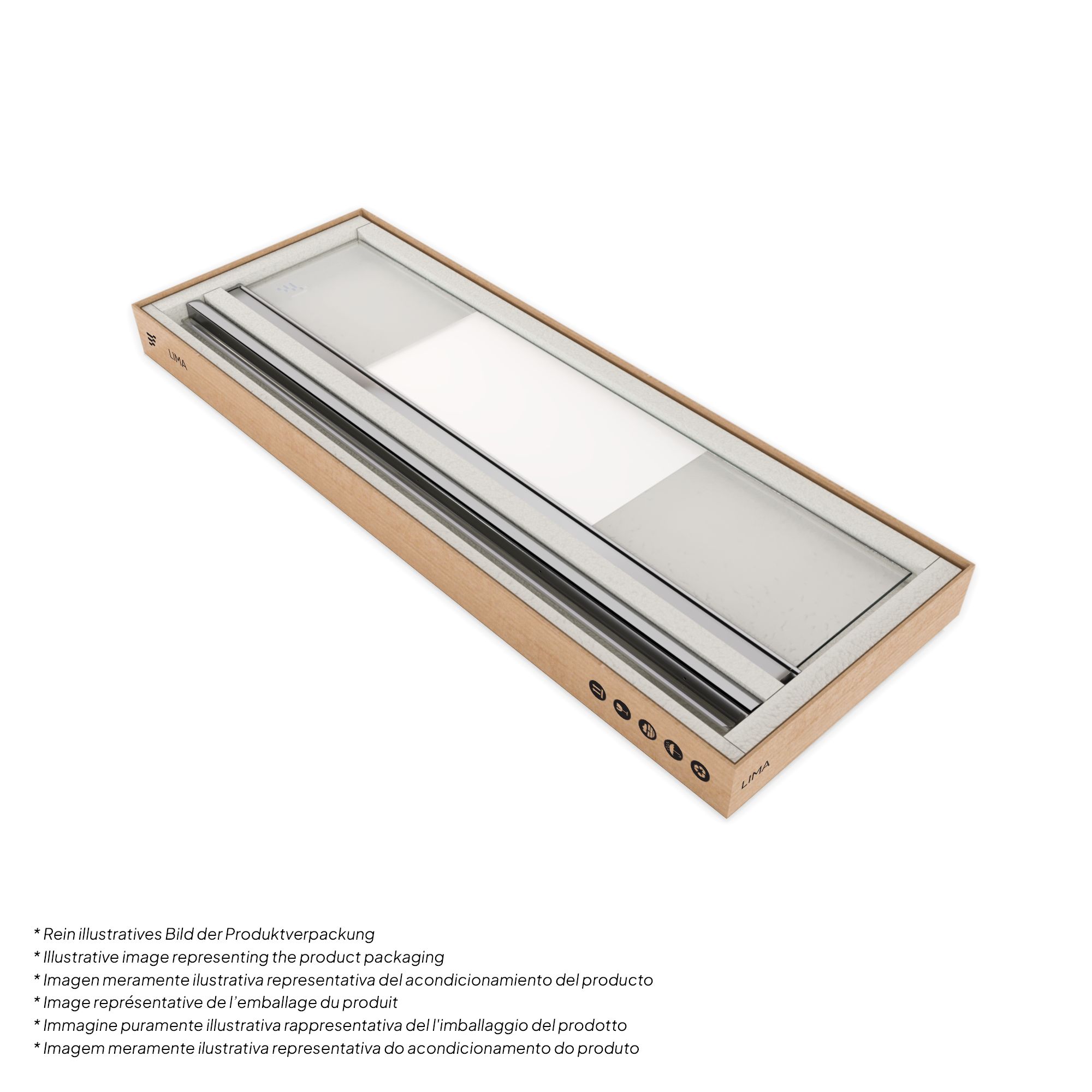Duschtür Lima mit Pendeltüren 68-140 cm aus teilsatiniertem ESG Sicherheitsglas Duschtür Lima mit Pendeltüren 68-140 cm aus teilsatiniertem ESG Sicherheitsglas