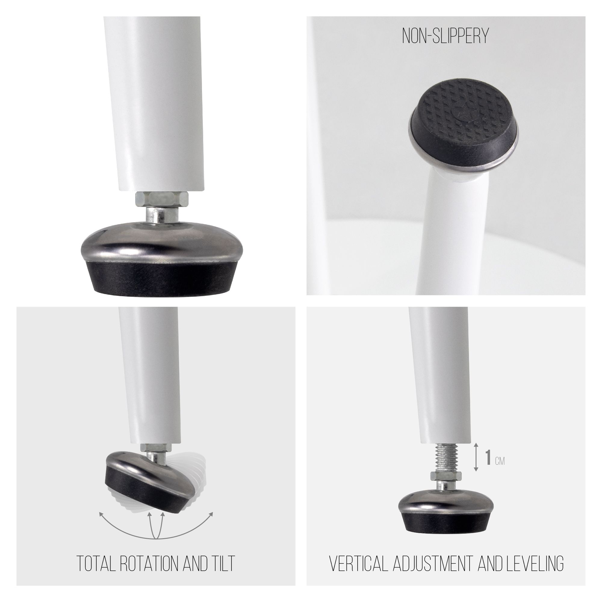 Esszimmer-Tisch CORIN | Tischplatte: Holz Farbe | Beine: Weiß Esszimmer-Tisch CORIN | Tischplatte: Holz Farbe | Beine: Schwarz 80 cm