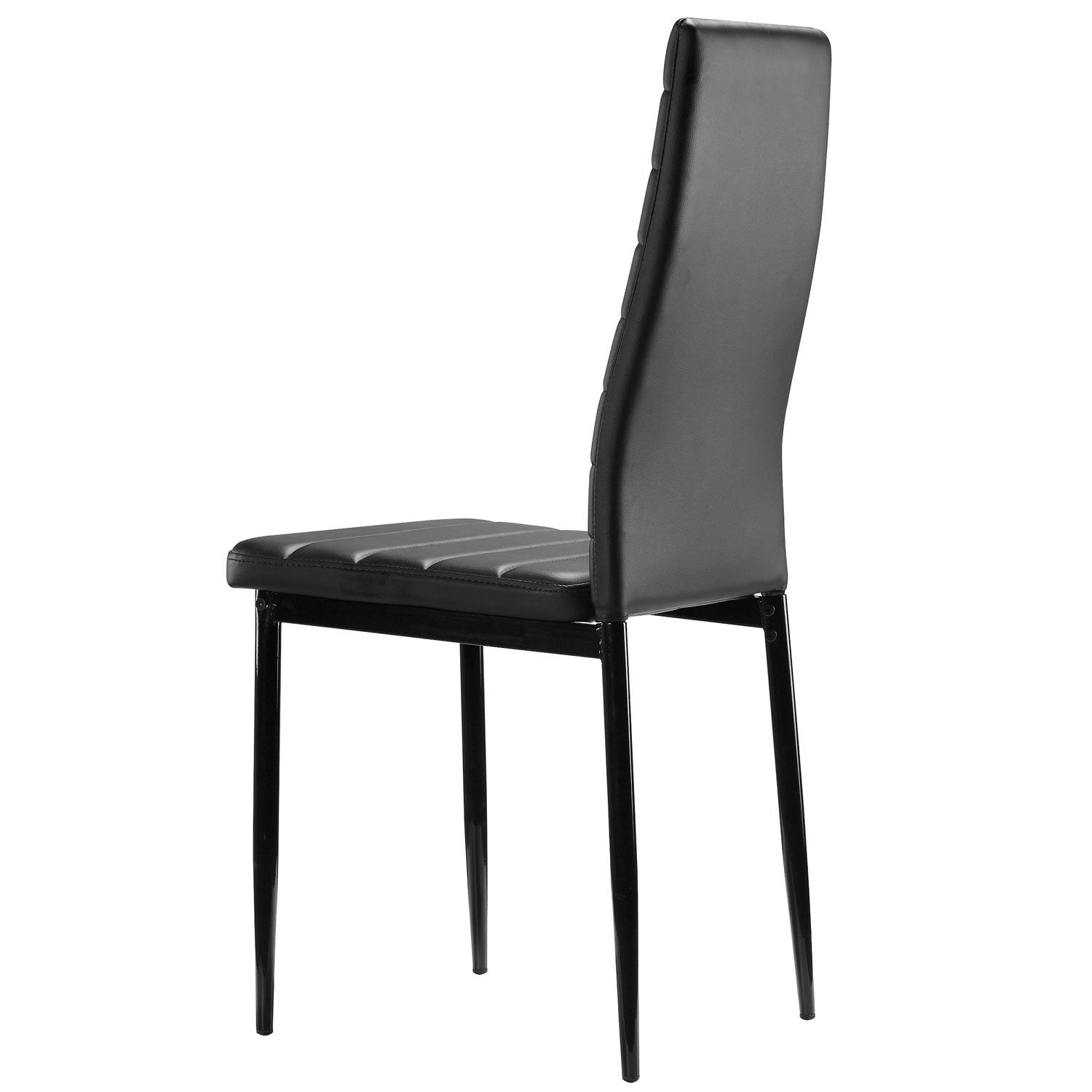 Esszimmerstuhl Gusto Weiß Küchenstuhl aus Holz mit Sitzschale + Sitzkissen aus Kunstleder 6 Stück