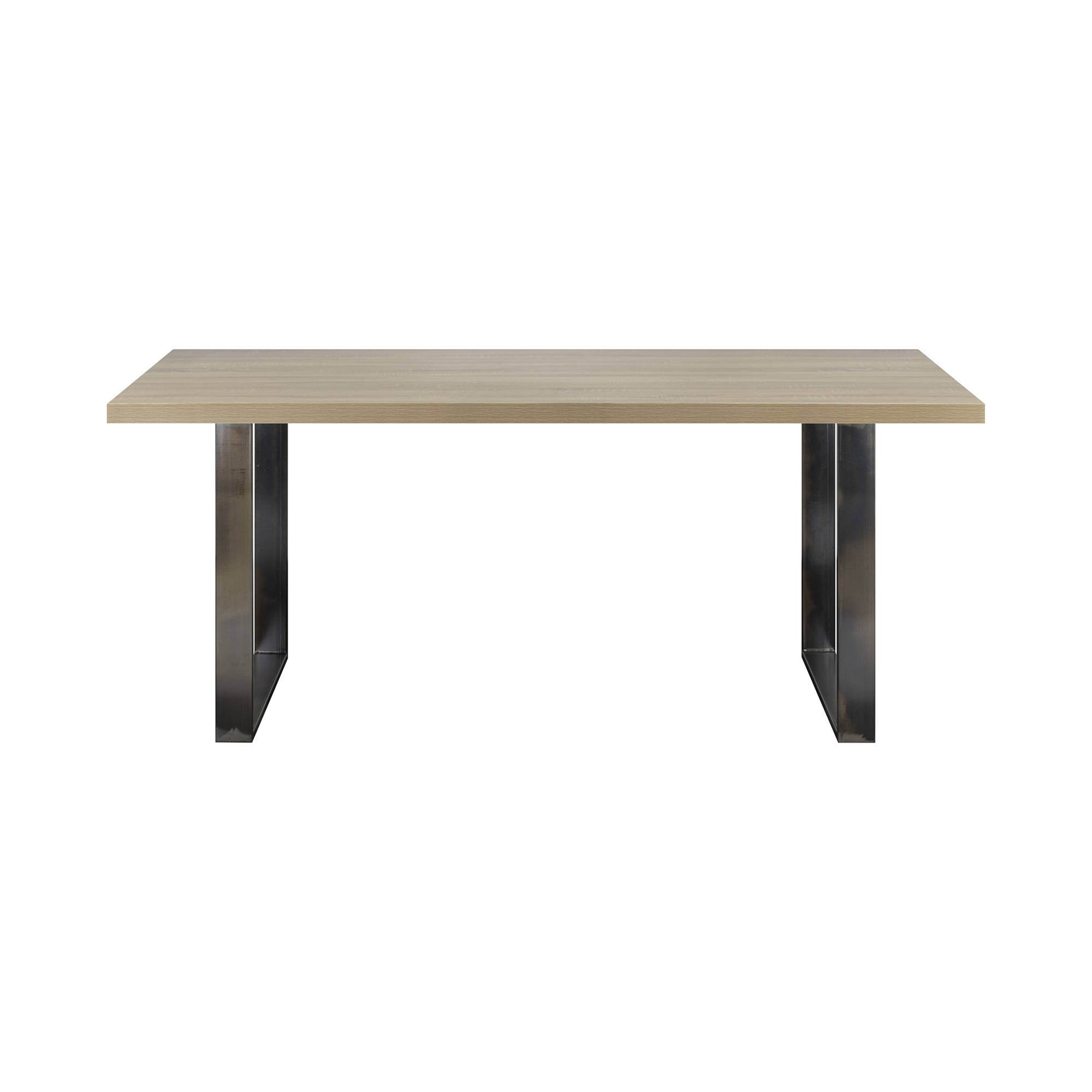 Esszimmertisch MACON Kufentisch Holztisch Esstisch - Eiche + Industrial 140x 80 cm