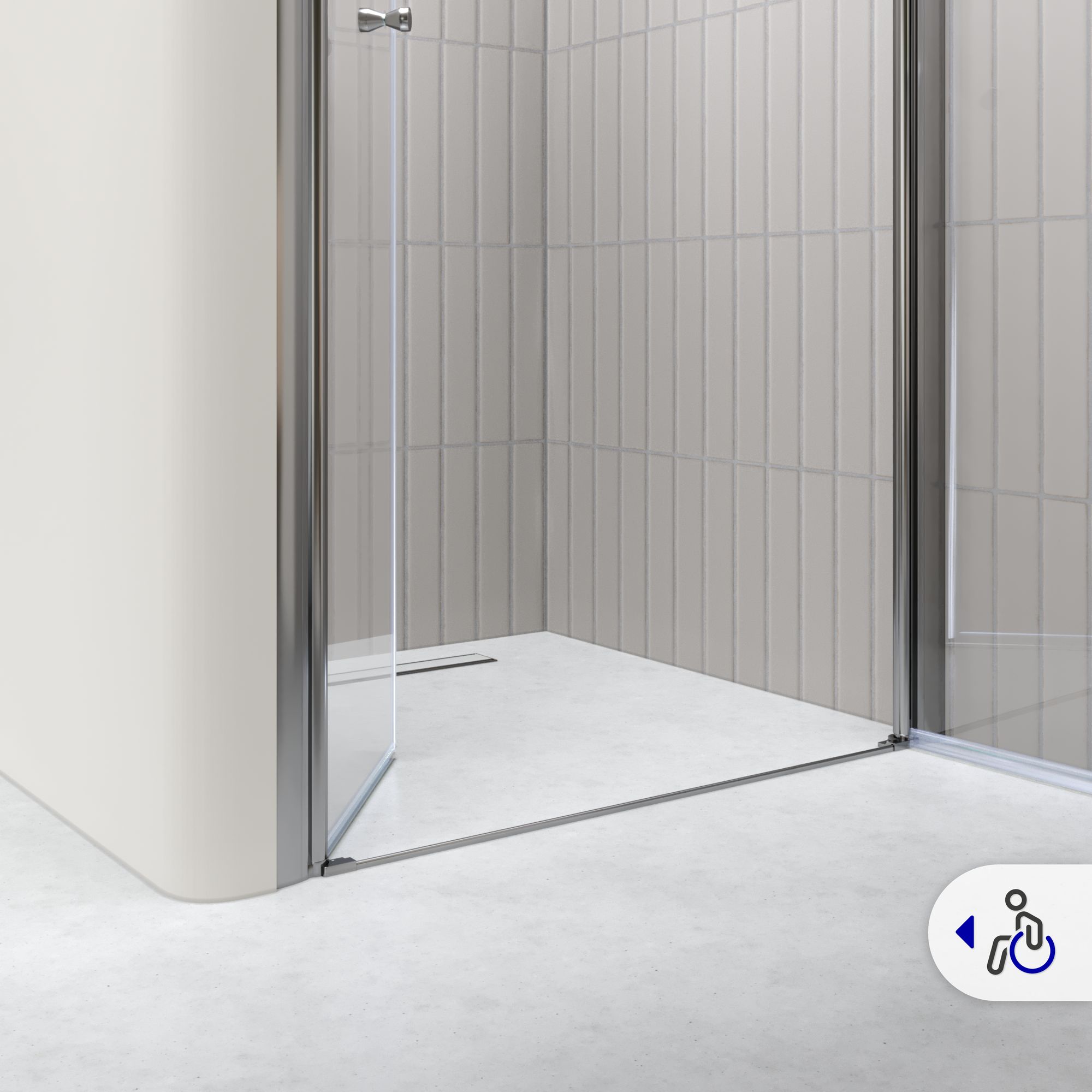 Duschtür Lima mit Pendeltüren 68-140 cm aus ESG Sicherheitsglas Duschtür Lima mit Pendeltüren 68-140 cm aus ESG Sicherheitsglas