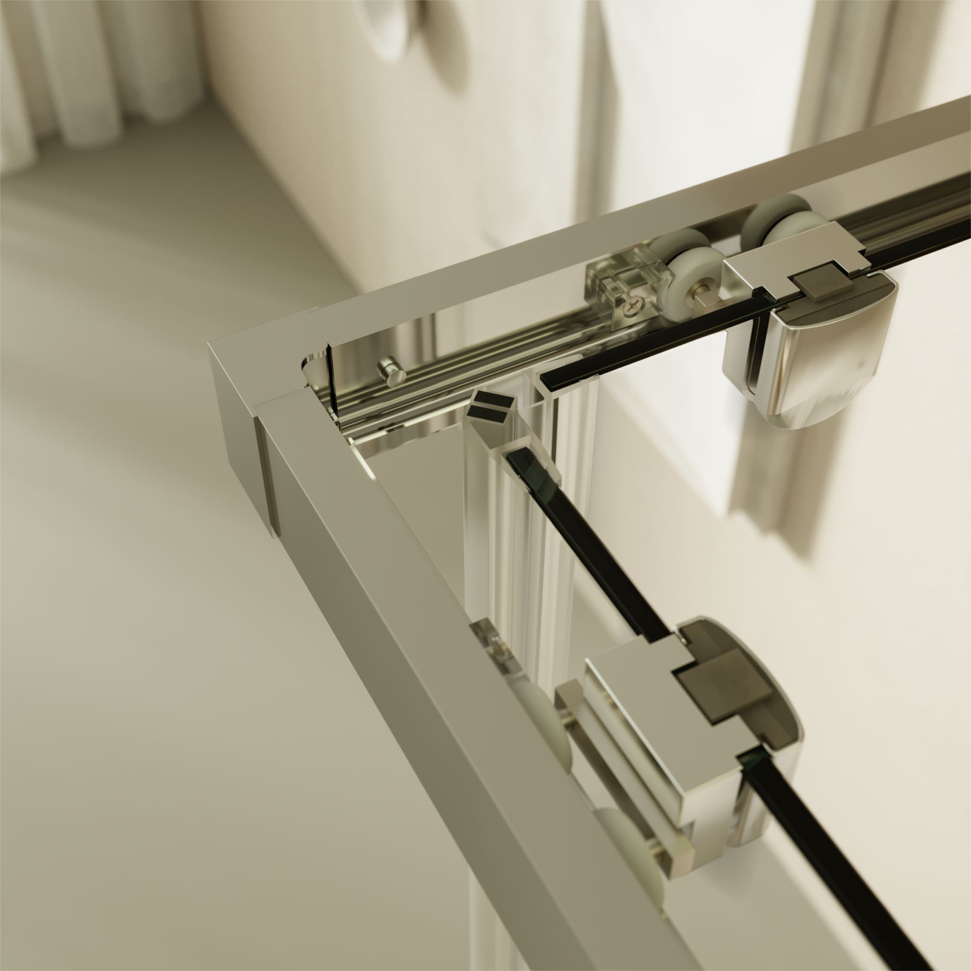 Eckeinstieg Diana mit Schiebetüren aus ESG Sicherheitsglas