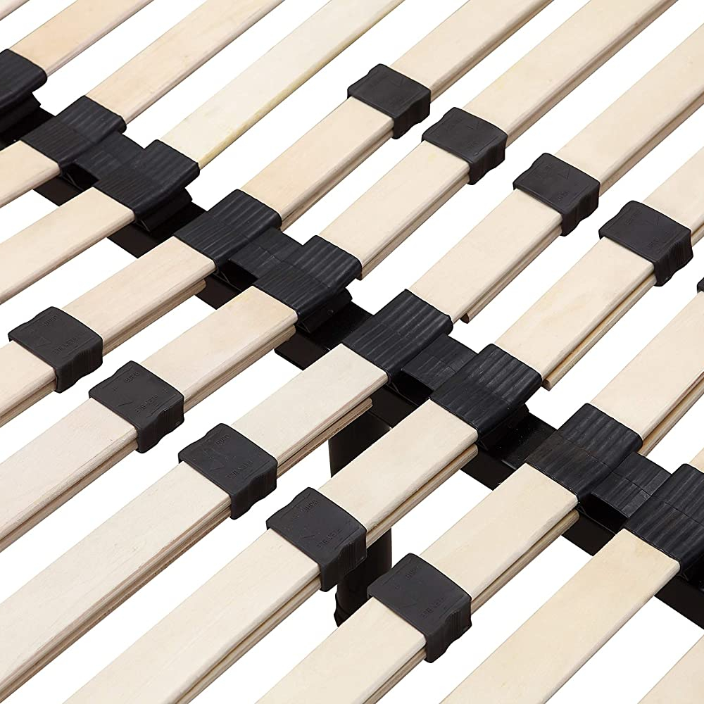 Holz-Rahmenbett - 200x200 cm Schwarz