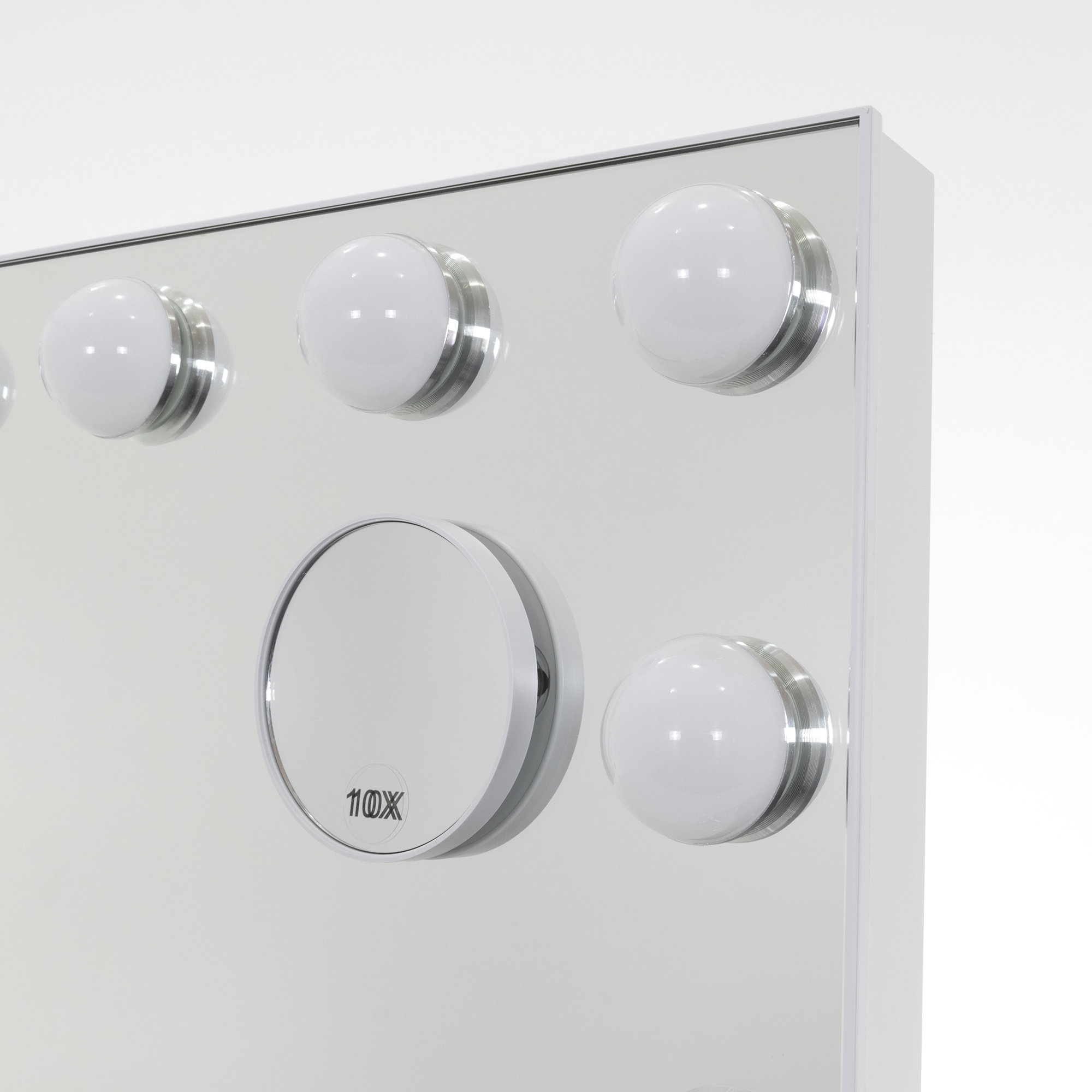 Schminkspiegel Bulb FRAME mit 18 dimmbaren LED-Lampen Weiß Schminkspiegel Bulb FRAME mit 18 dimmbaren LED-Lampen Weiß