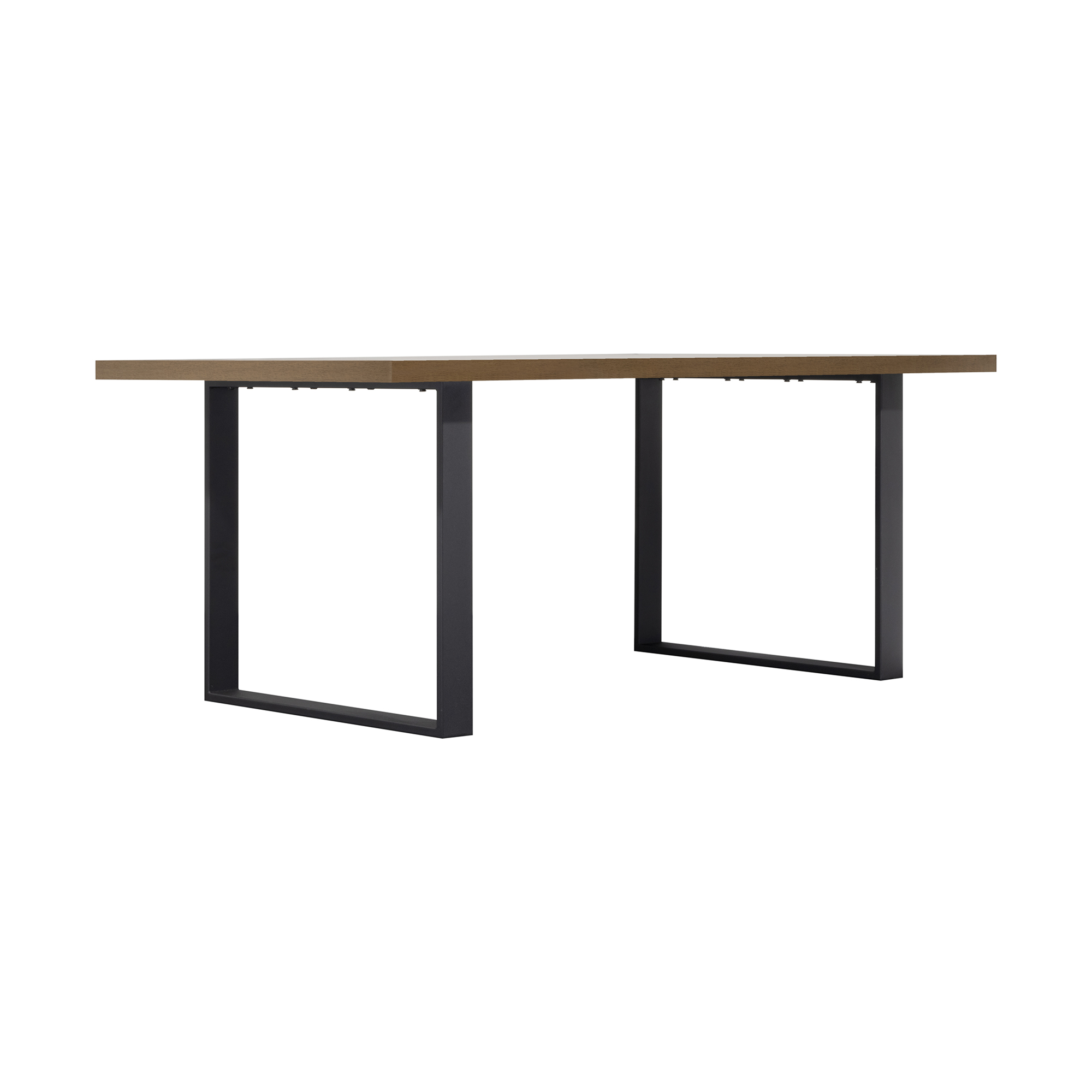 Esszimmertisch MACON Kufentisch Holztisch Esstisch - Nussbaum + Schwarz 140x 80 cm