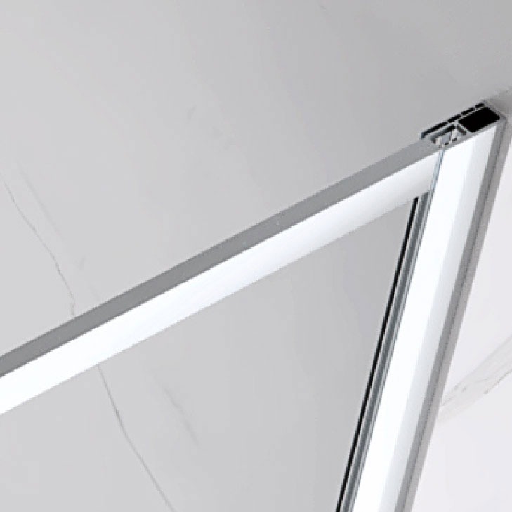 Walk In Dusche Gianna aus 8 mm starkem durchsichtigem ESG Sicherheitsglas