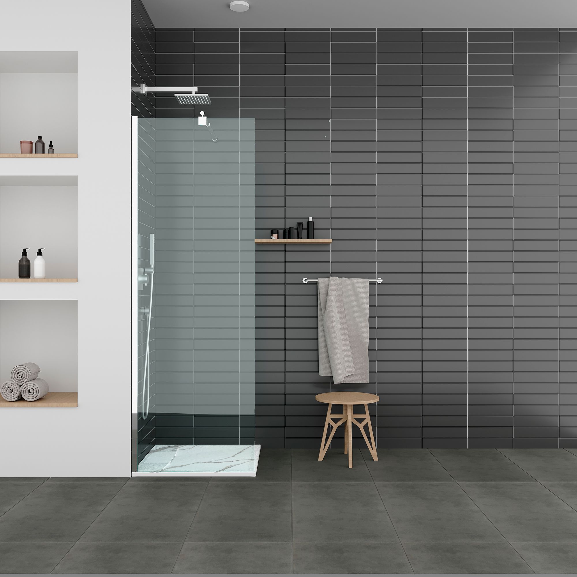 SMC Duschwanne Polar in Marmor-Optik inkl. Ablaufgarnitur - Weiß 80x80 cm SMC Duschwanne Polar in Marmor-Optik inkl. Ablaufgarnitur - Weiß 90x90 cm