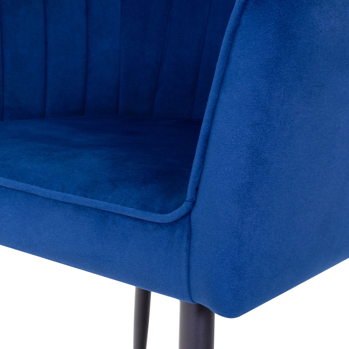 Esszimmerstuhl Wohnzimmerstuhl Dahlia Blau aus Kunstleder 8 Stühle