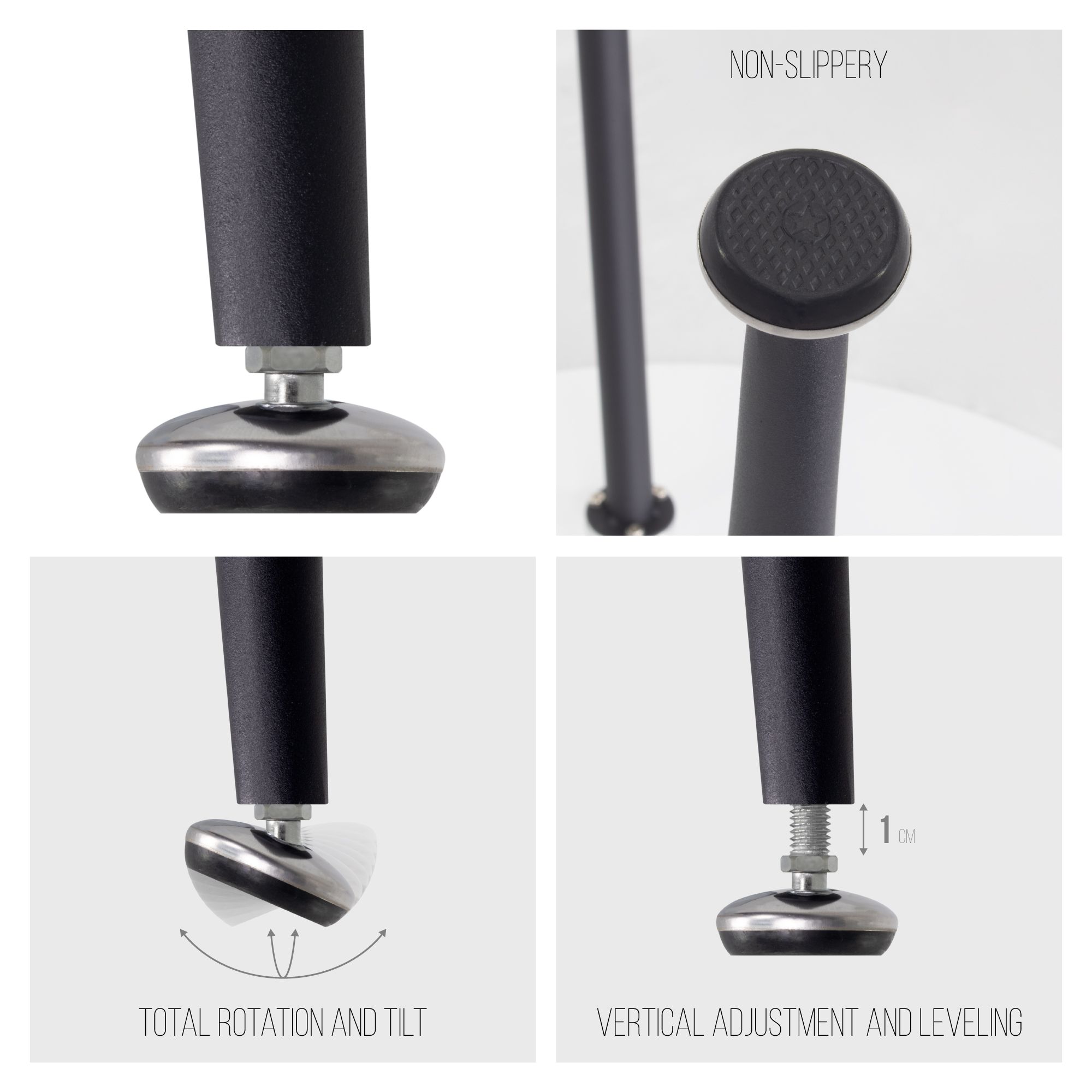 Esszimmer-Tisch CORIN | Tischplatte: Glas in schwarzer Marmor Optik | Beine: Schwarz Esszimmer-Tisch CORIN | Tischplatte: Schwarzer Marmor | Beine: Schwarz 80 cm