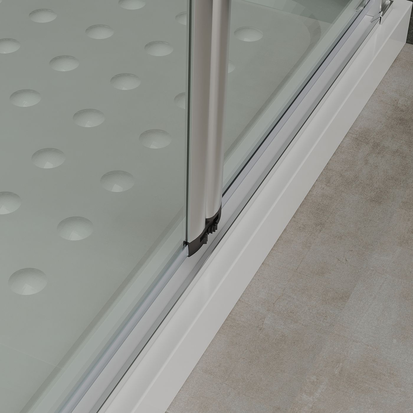 Eckeinstieg Alina mit Falttüren aus ESG Sicherheitsglas Eckeinstieg Alina mit Falttüren aus ESG Sicherheitsglas