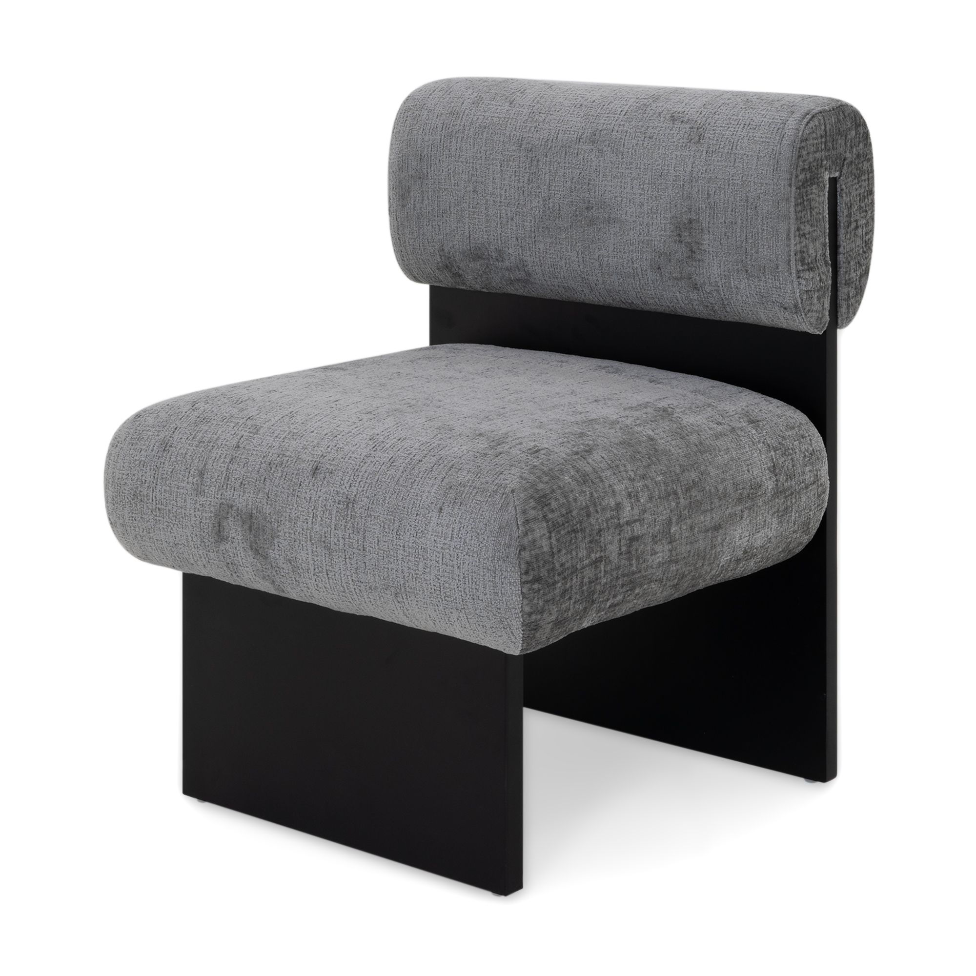 Skandinavischer Sessel Leah Grau – Massivholz Birke, gemütlich & nachhaltig