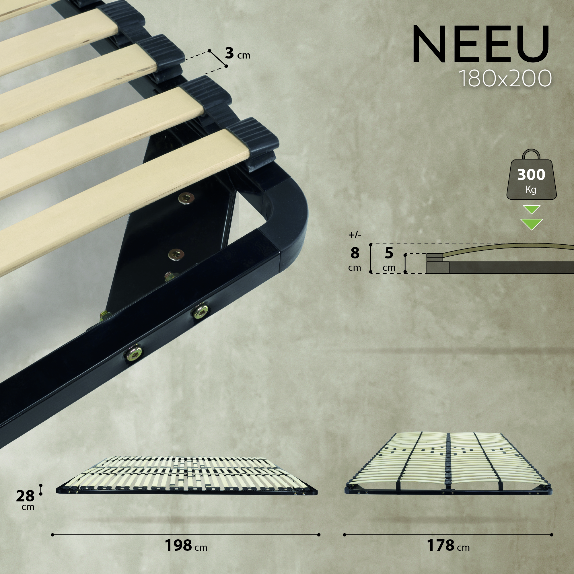 Lattenrost 180x200 NEU