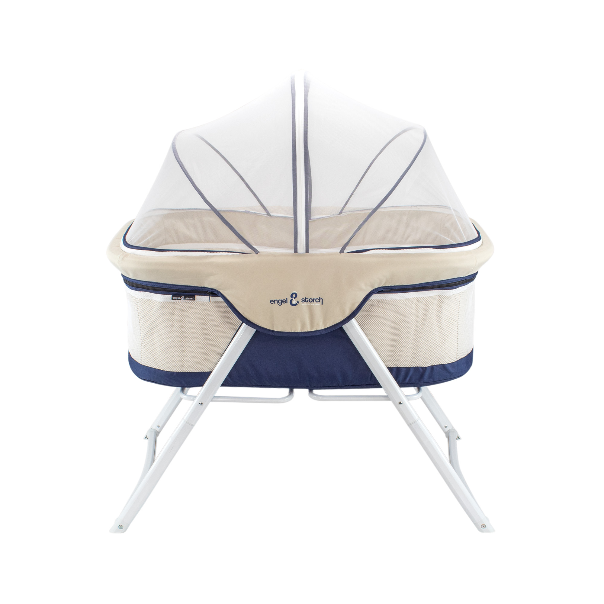 Reisebett BEBITO inkl. Moskitohaube und Tragetasche Blau