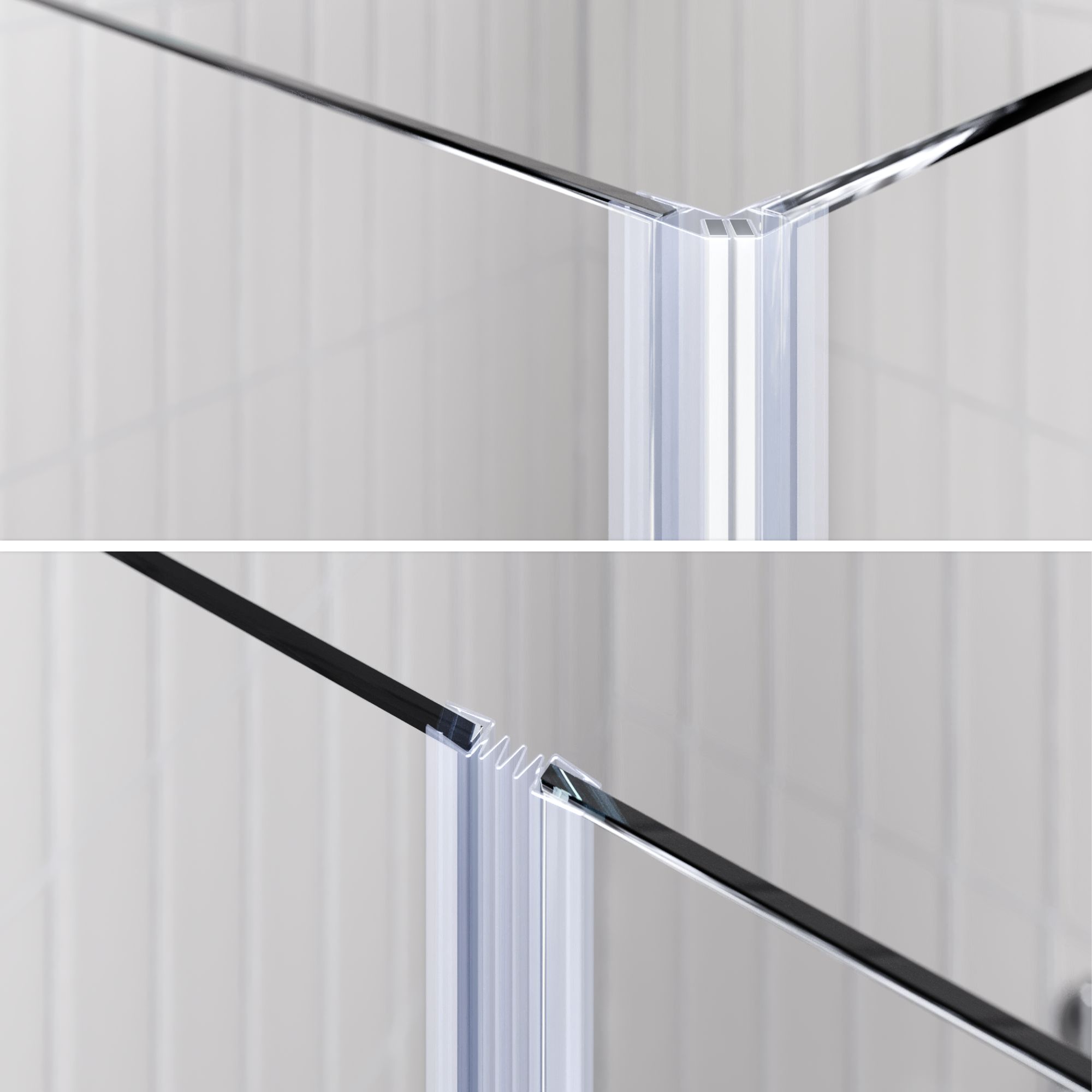 Eckeinstieg Emma mit Falttüren aus ESG Sicherheitsglas