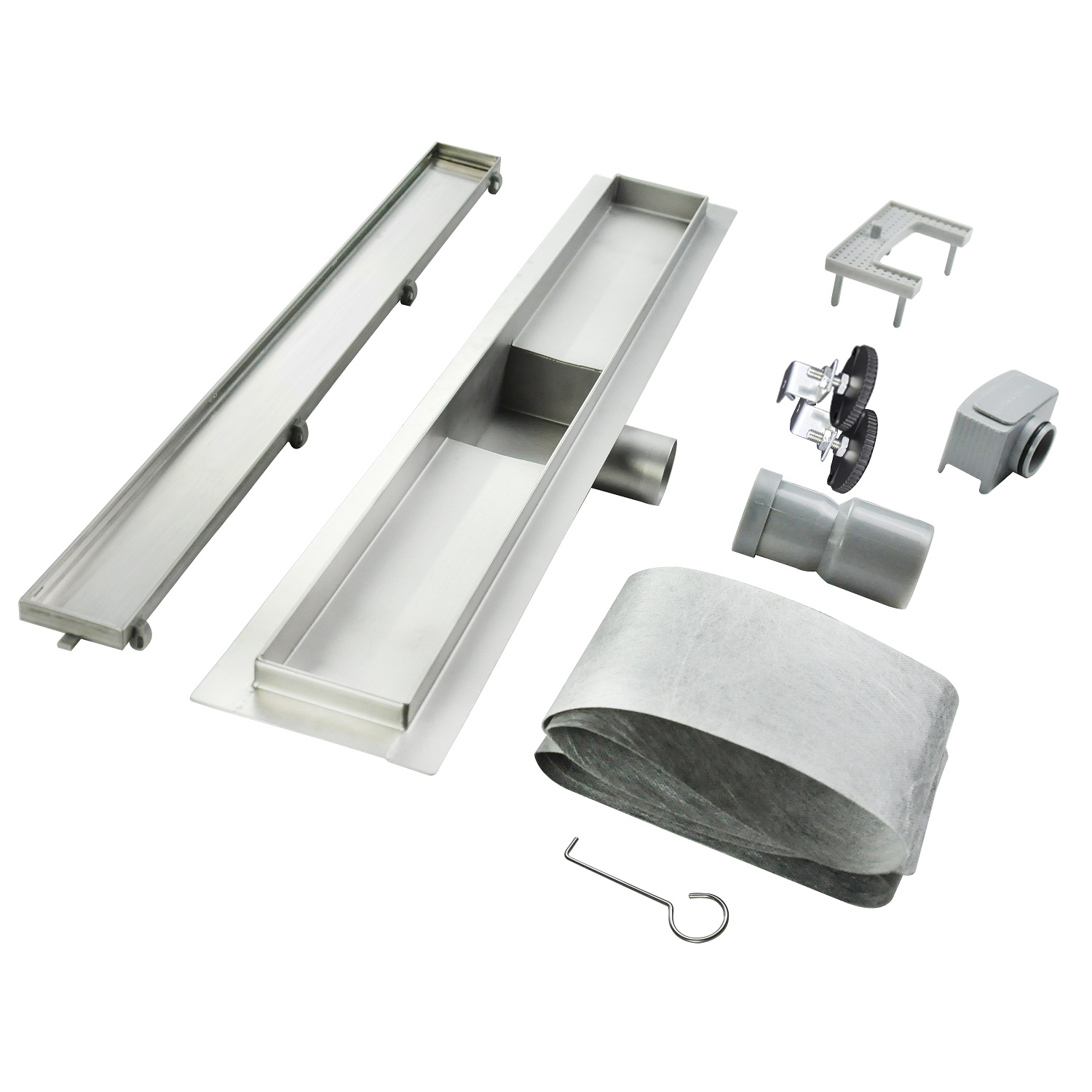 Duschrinne R2 aus Edelstahl für flache Installation, befliesbar Duschrinne R2 aus Edelstahl für flache Installation, befliesbar