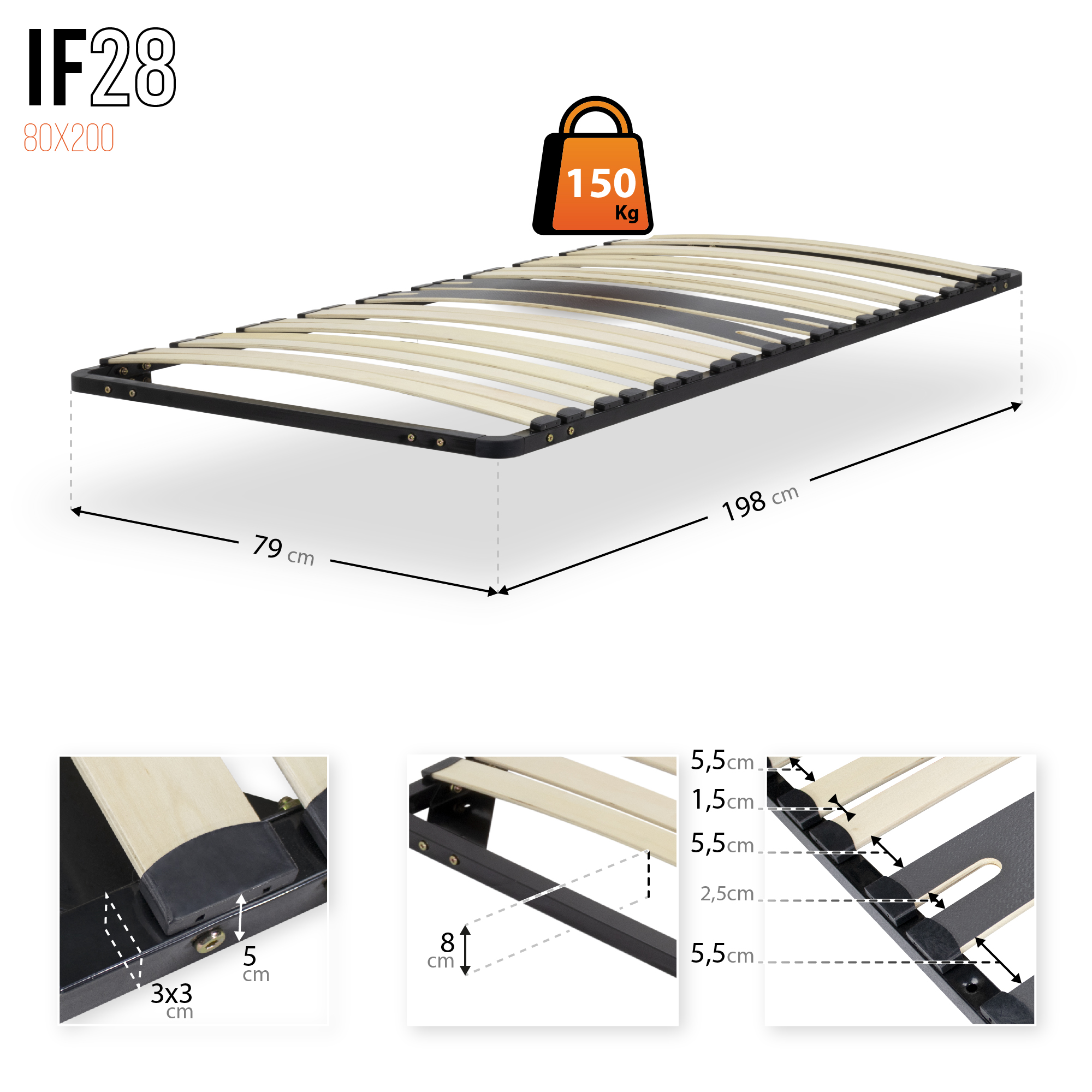 Ergo IF28 - 80x200 cm