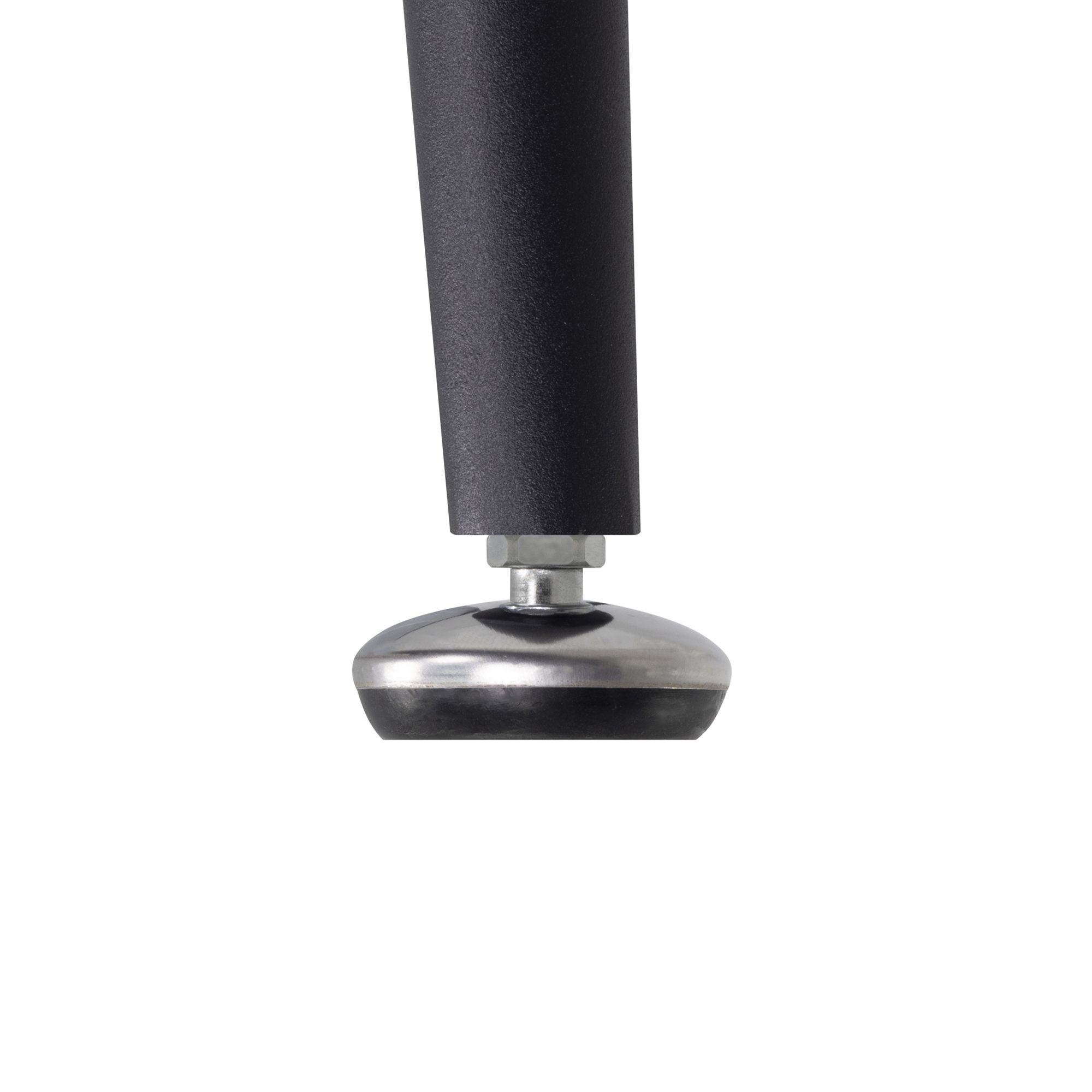 Esszimmer-Tisch CORIN | Tischplatte: Schwarzer Marmor | Beine: Schwarz 80 cm