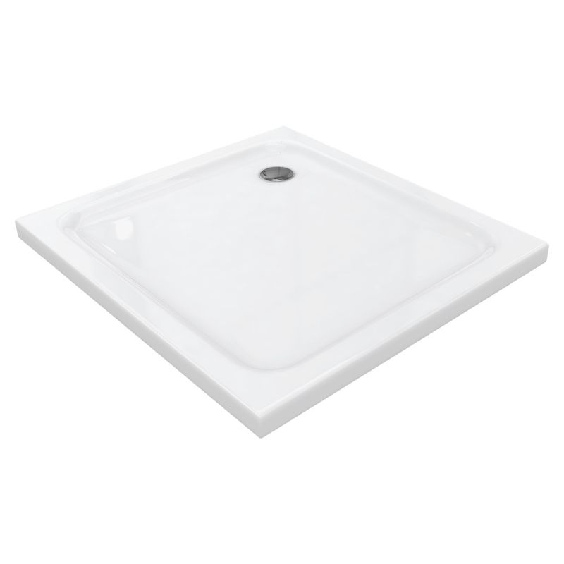 Duschwanne Shimmer aus Sanitäracryl inkl. Ablaufgarnitur - Weiß Duschwanne Shimmer aus Sanitäracryl inkl. Ablaufgarnitur - Weiß